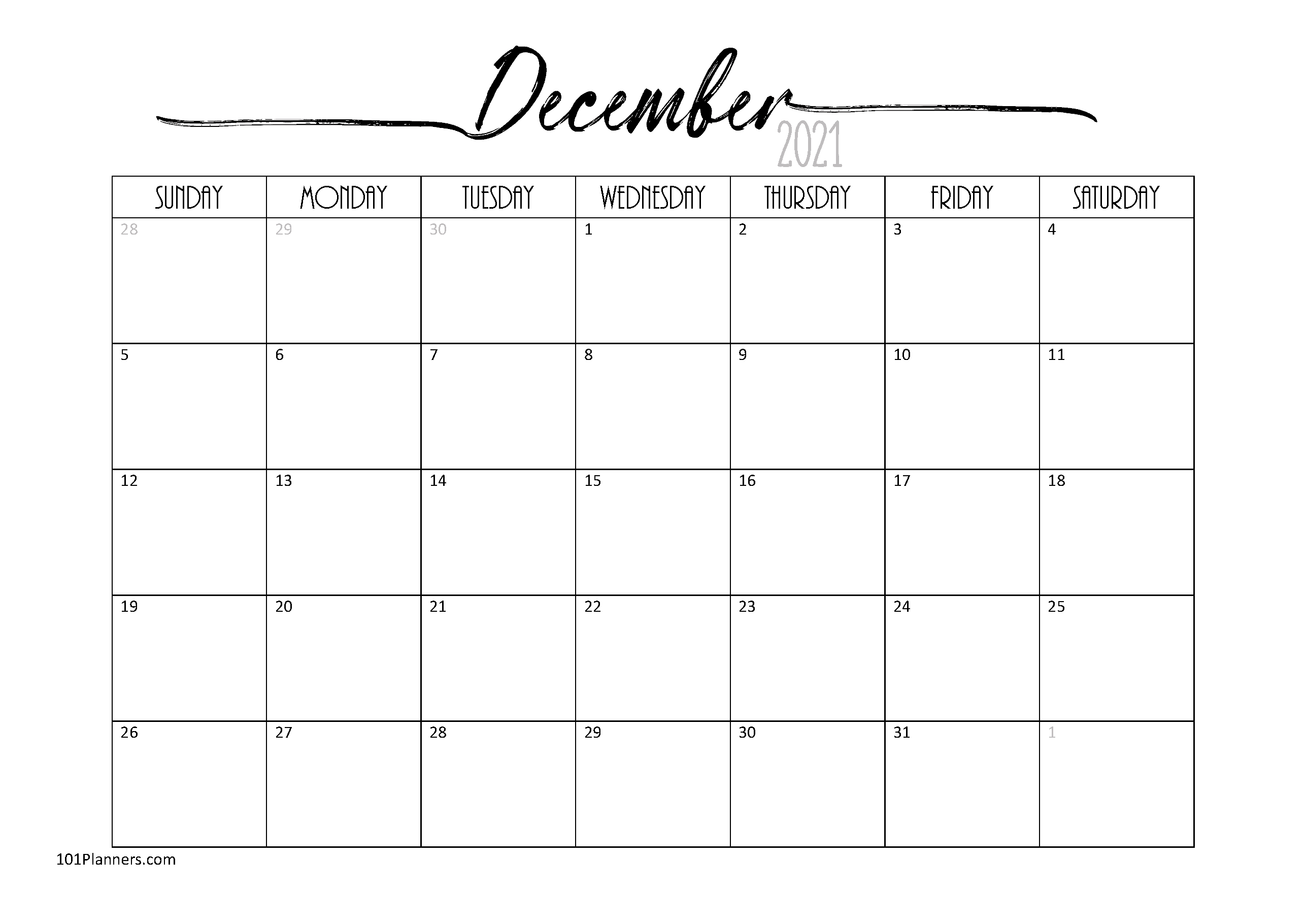 December 2020 Calendar | Many Designs Available | Instant Download December 2021 Calendar Word