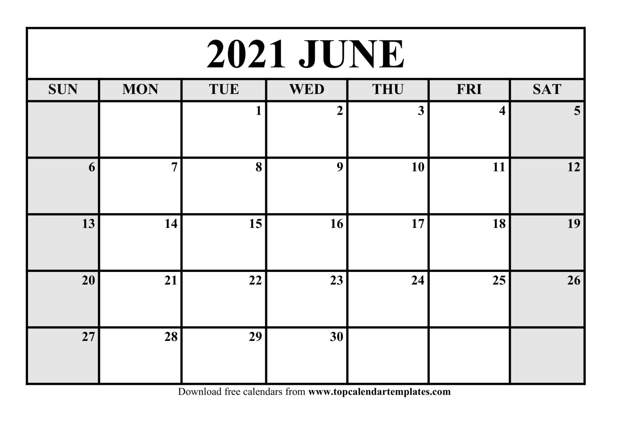 Free June 2021 Printable Calendar In Editable Format June 2021 Calendar Editable