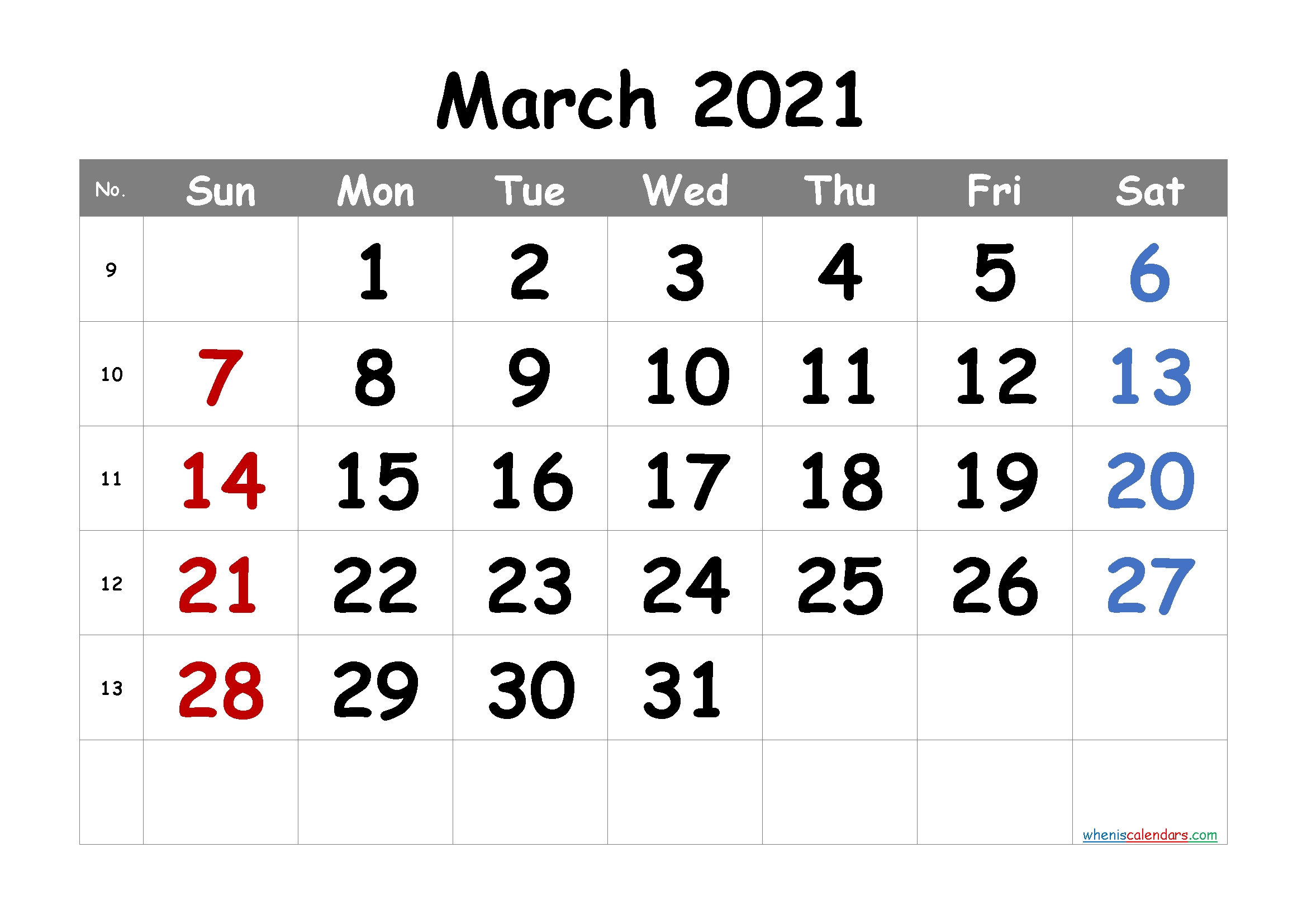 Free Printable Calendar March 2021 2022 And 2023 March To December 2021 Calendar