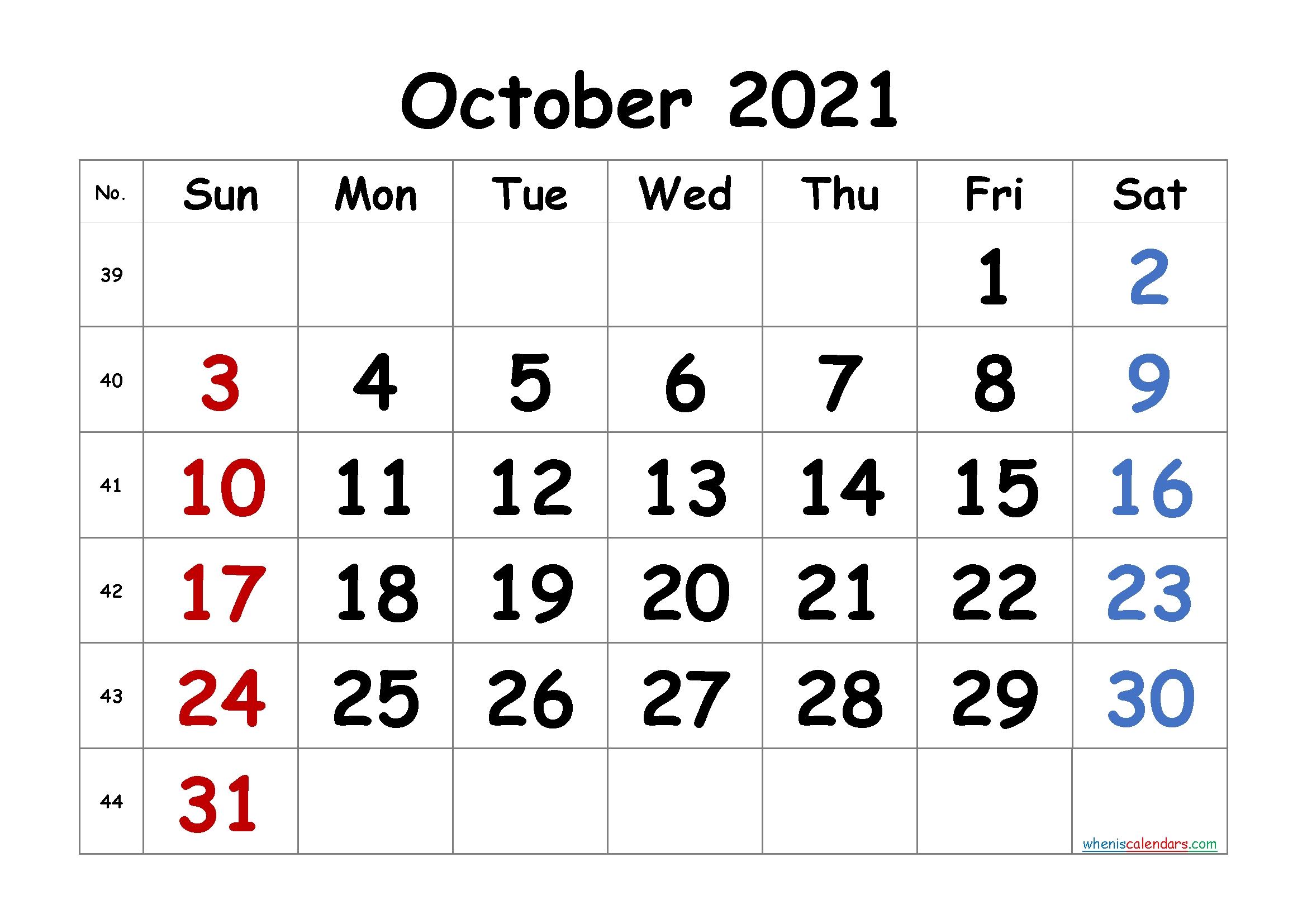Free Printable Calendar October 2021 2022 And 2023 October 2021 Calendar Cute