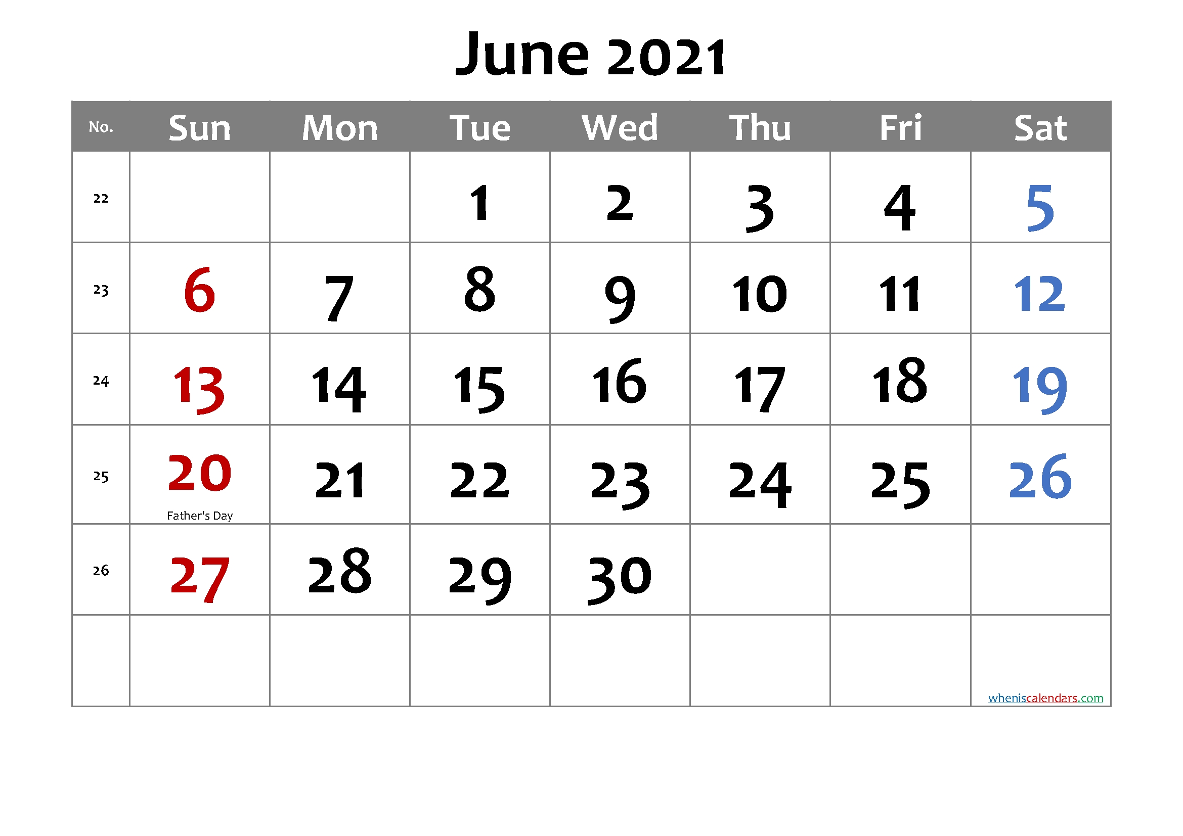 Free Printable June 2021 Calendar With Holidays Calendar Of May And June 2021