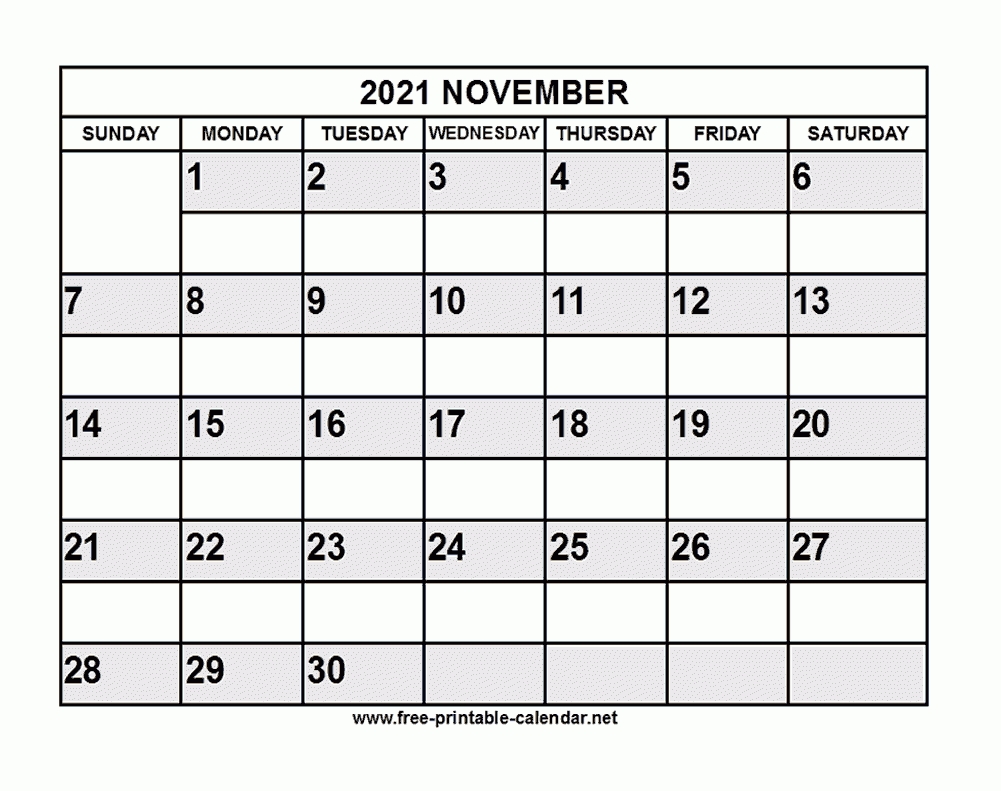 Free Printable November 2021 Calendar November 2021 Calendar Quiz