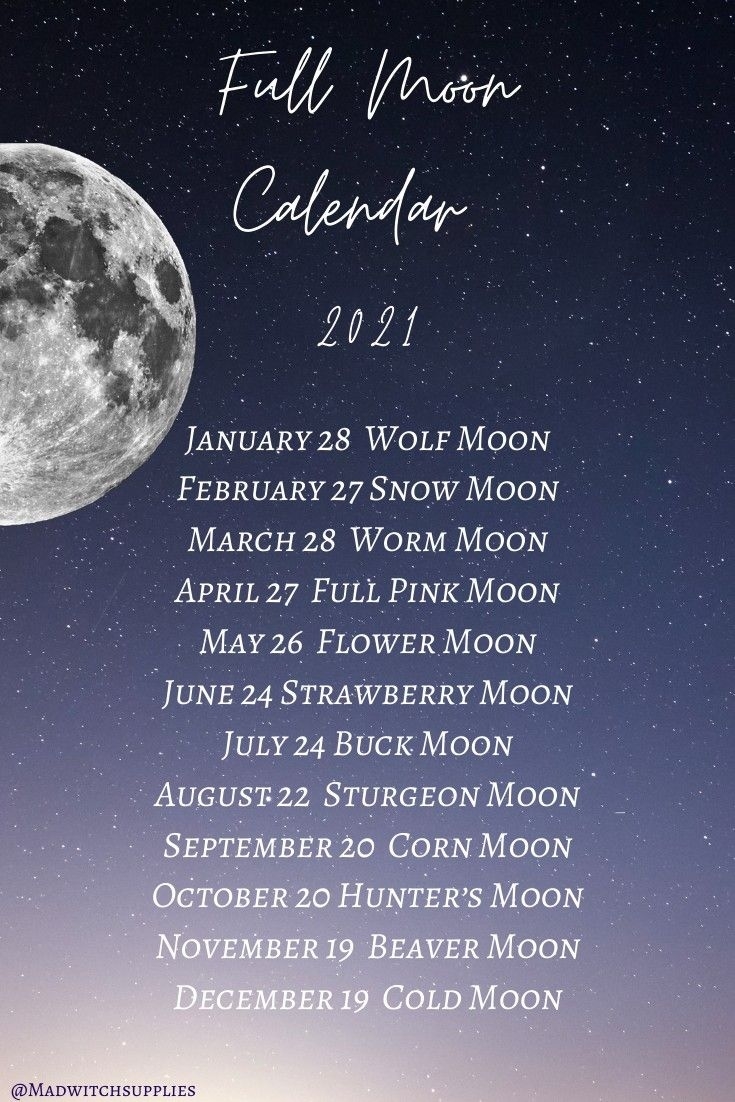 Full Moon Calendar 2021 | New Moon Calendar, Moon Calendar, Full Moon July 2021 Full Moon Calendar