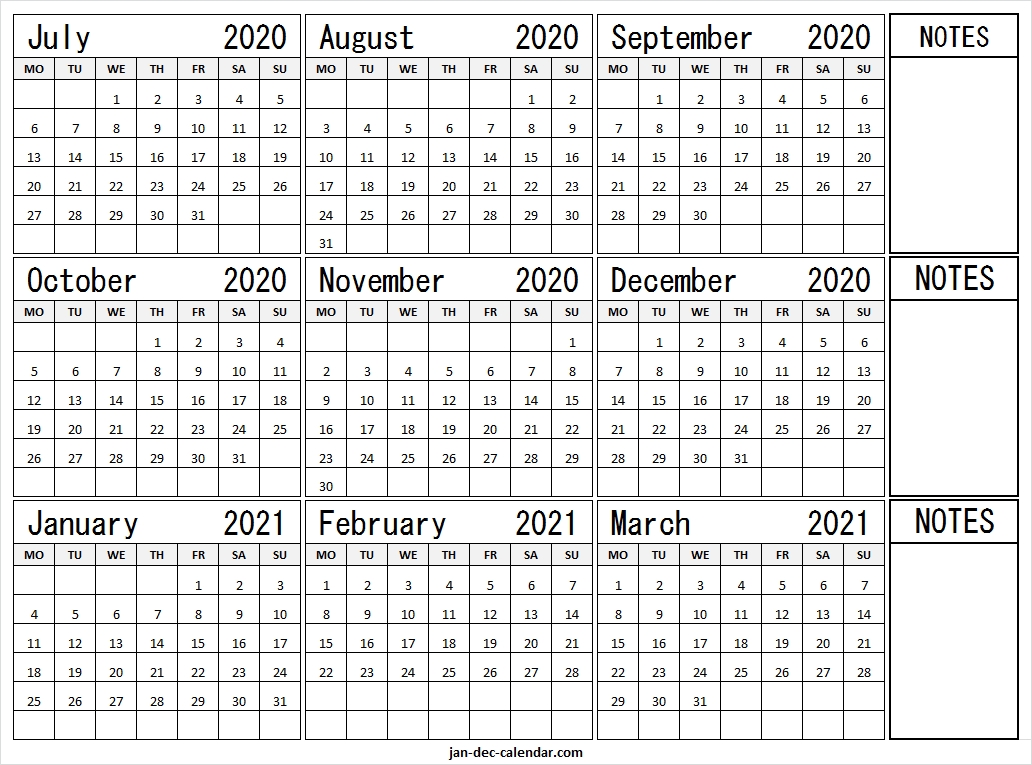 July 2020 To March 2021 Calendar Template | Pinterest, Reddit February Through July 2021 Calendar