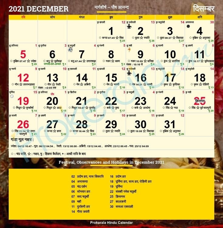Kalnirnay December 2021 | Calendar Template, Hindu Calendar, Jquery Calendar 28 October 2021 Hindu Calendar