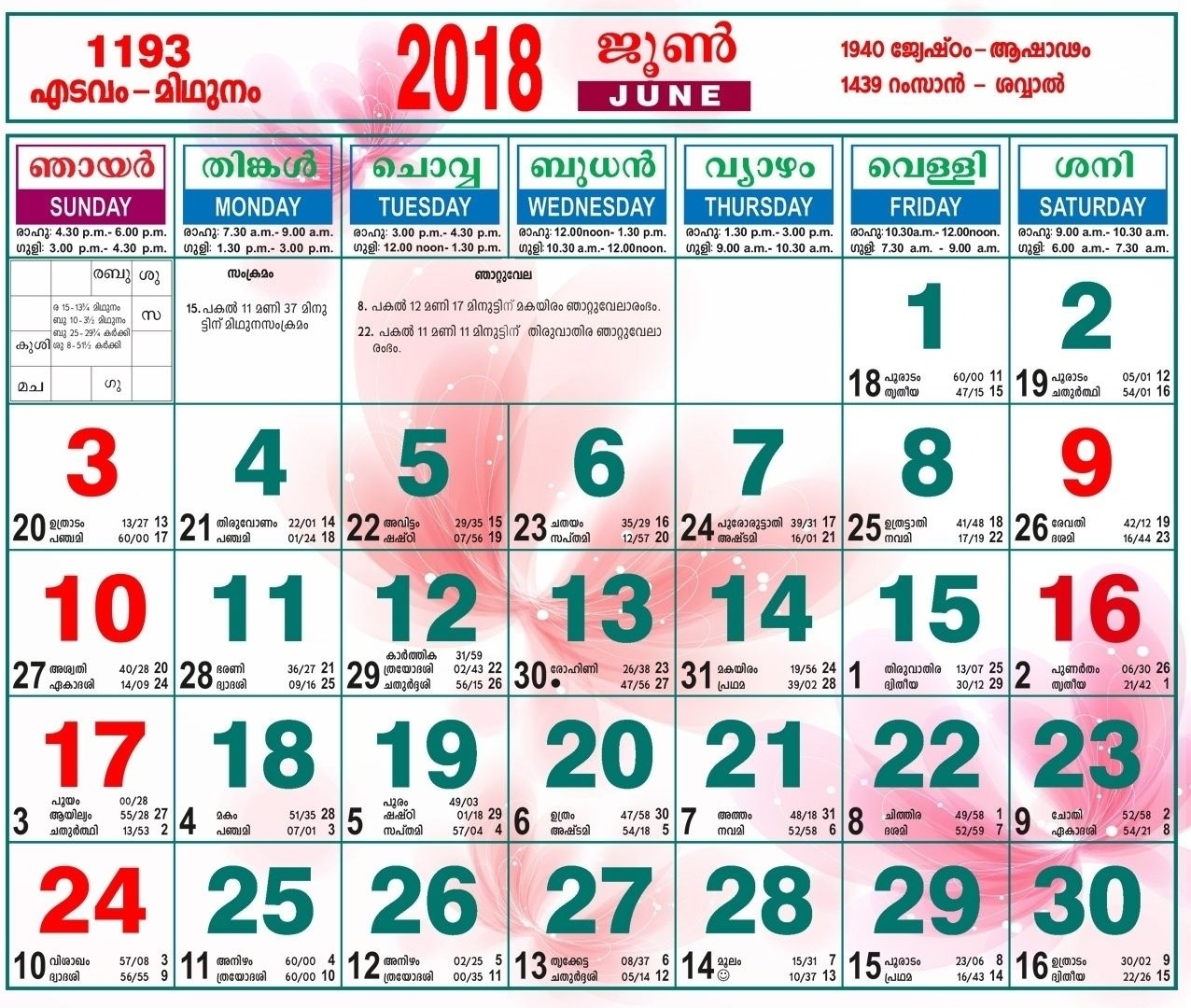 Manorama Calendar 2021 September – Printable Blank Calendar Template