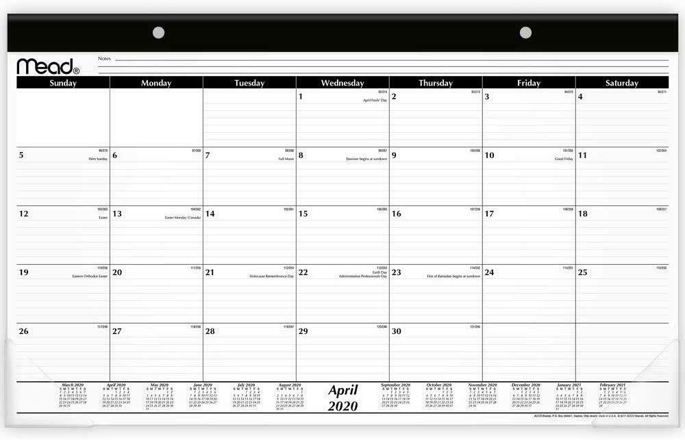 Monthly Desk Pad Calendar 2020-2021 Academic Year Planning Monthly Overview Plan 38576288119 | Ebay Desk Calendar July 2020 To June 2021