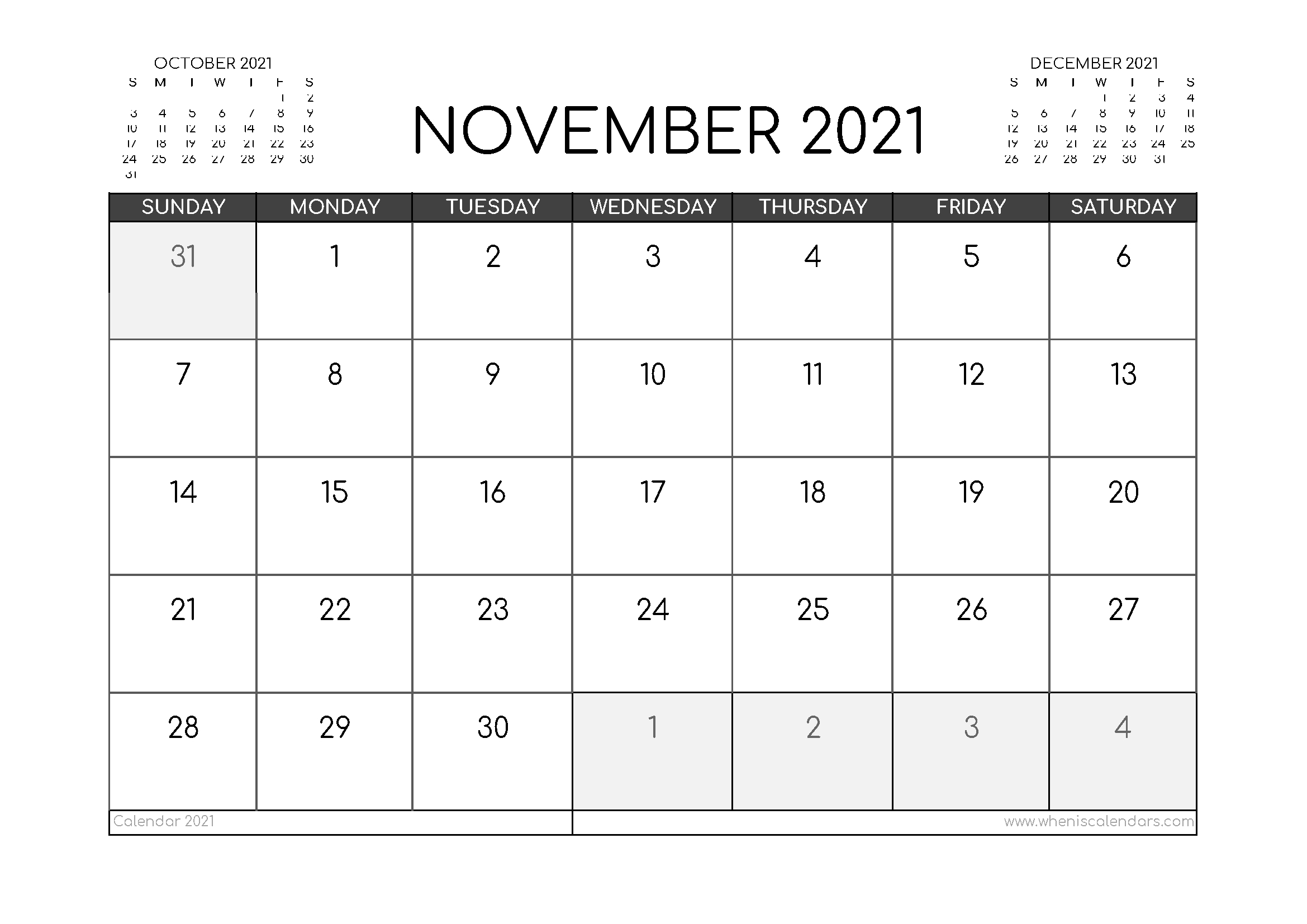 November 2021 Calendar Australia Printable | Free Printable Calendar November 2021 Calendar Printable