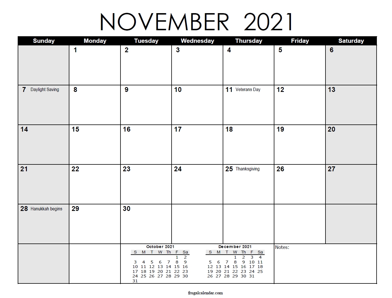 November Calendar 2021 | 2021 Calendars Printable Calendar Month Of November 2021