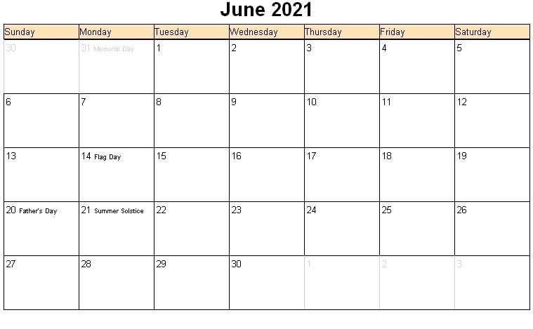 Printable June 2021 Calendar | Calvert Giving Free Printable Calendar July 2020 To June 2021