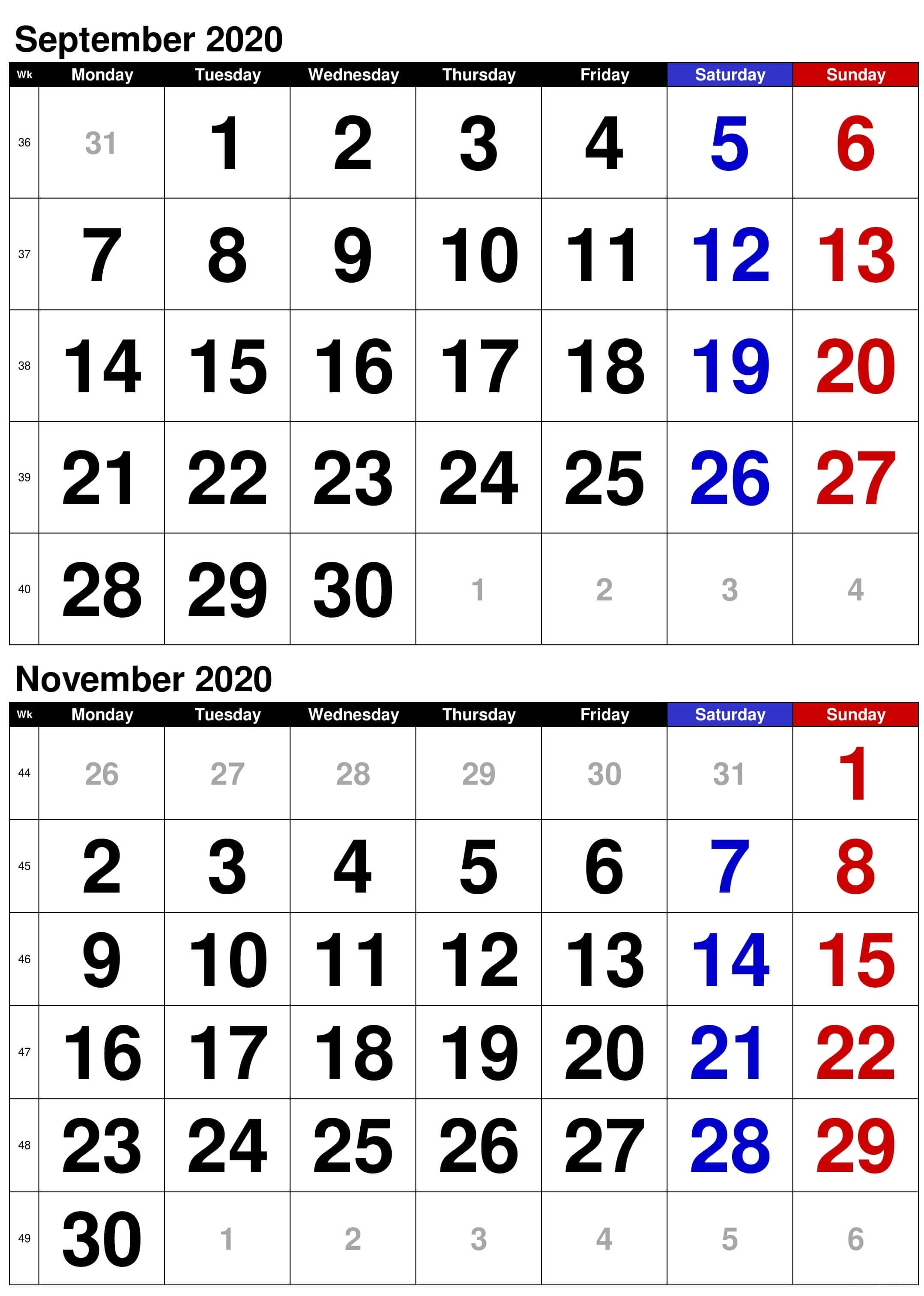 September 2020 To February 2021 Calendar With Notes - 2019 Calendars For Students Education September October 2021 Calendar