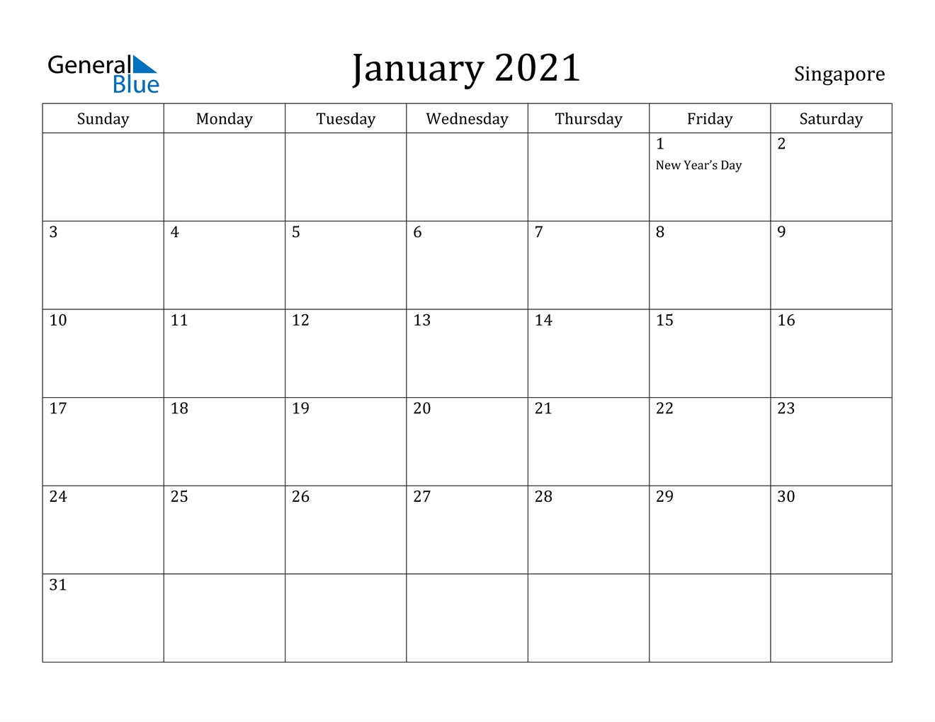Singapore January 2021 Calendar With Holidays September 2021 Calendar Malaysia