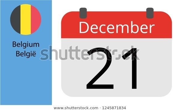 Single Day Calendar December 21 Belgium Stock Vector Throughout Single Day Calender Photo December 21St 2021 Mayan Calendar