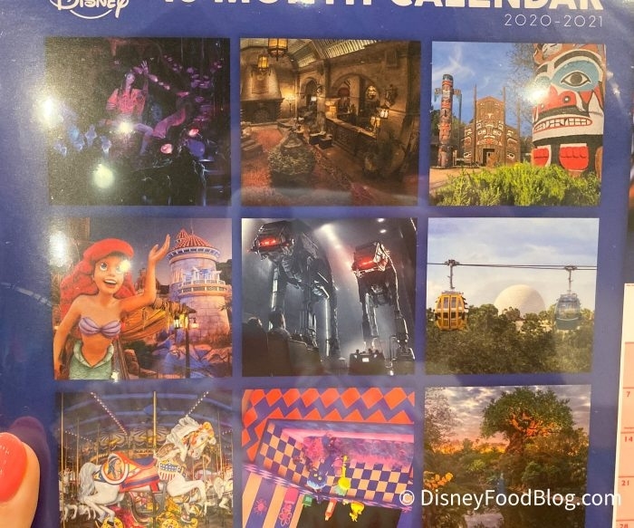 Spotted: A New 2020-2021 Calendar Is Now Available In Disney World | The Disney Food Blog Disney World Calendar October 2021