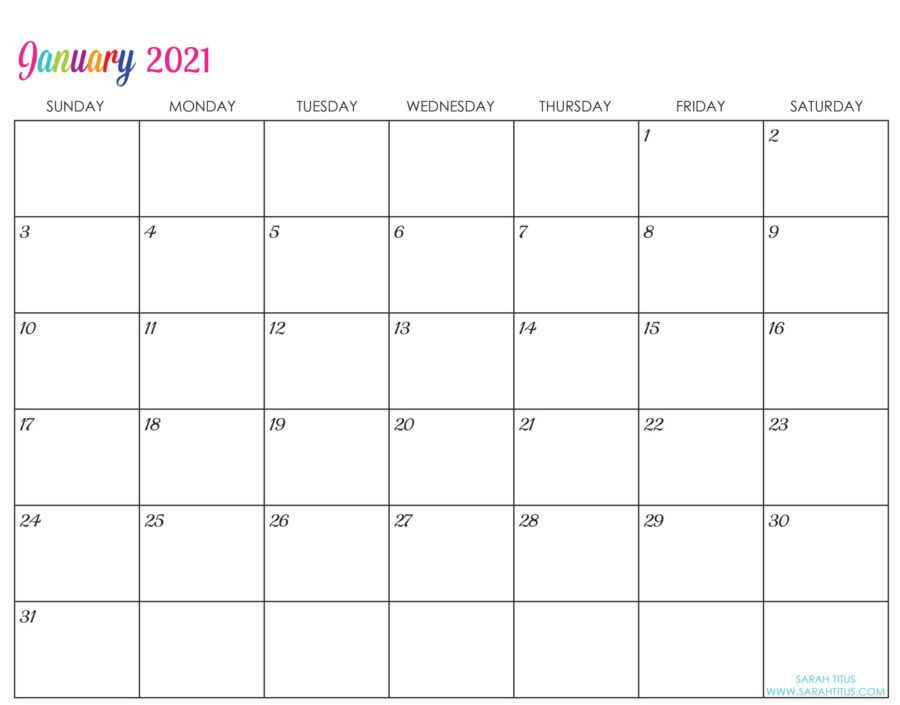 20+ Editable January 2021 Calendar - Free Download Editable Calendar December 2020 And January 2021