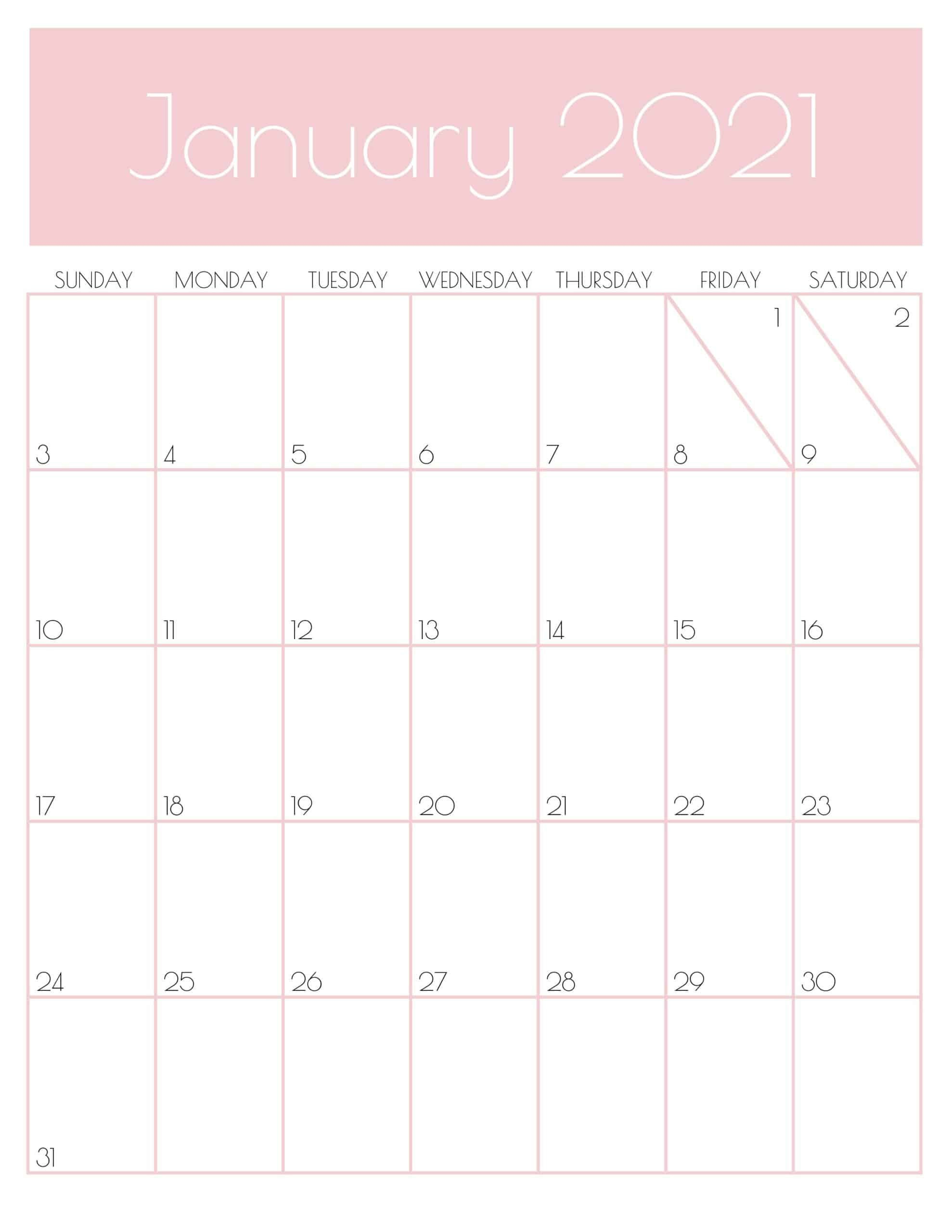 20+ January 2021 Calendar - Free Download Printable January To December 2021 Calendar Printable