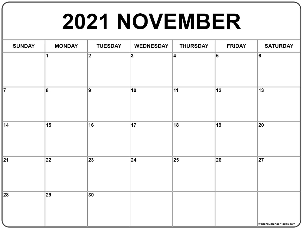 20+ November 2021 Calendar - Free Download Printable 2021 Ka Calendar November