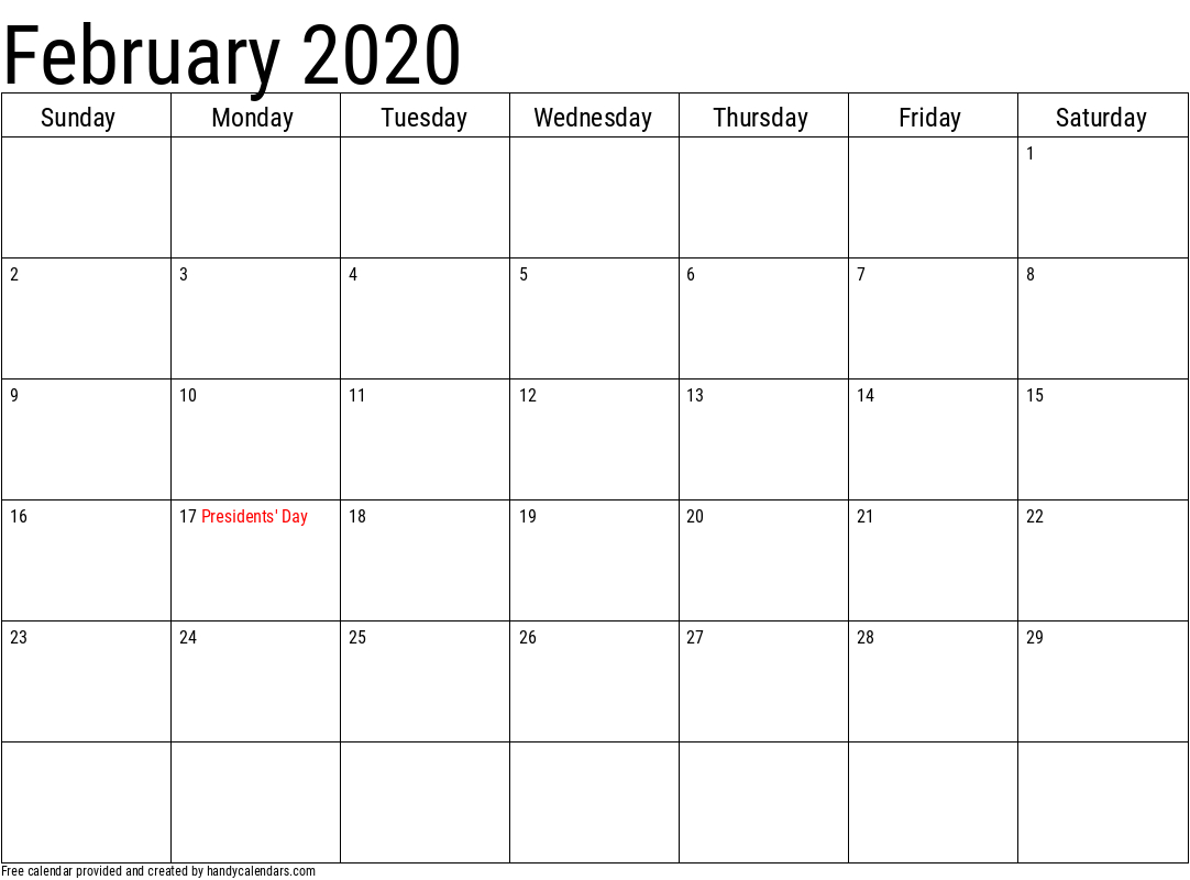 2020 February Calendars - Handy Calendars December 2020-February 2021 Calendar
