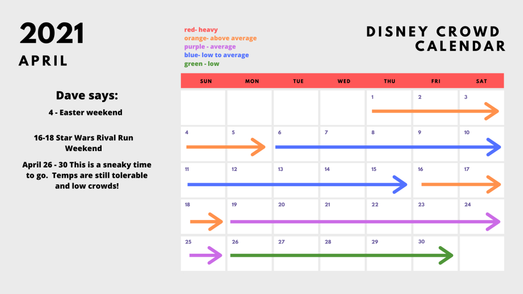 2021-2022 Disney World Crowd Calendar: Best (&amp; Worst Disney World November 2021 Crowd Calendar