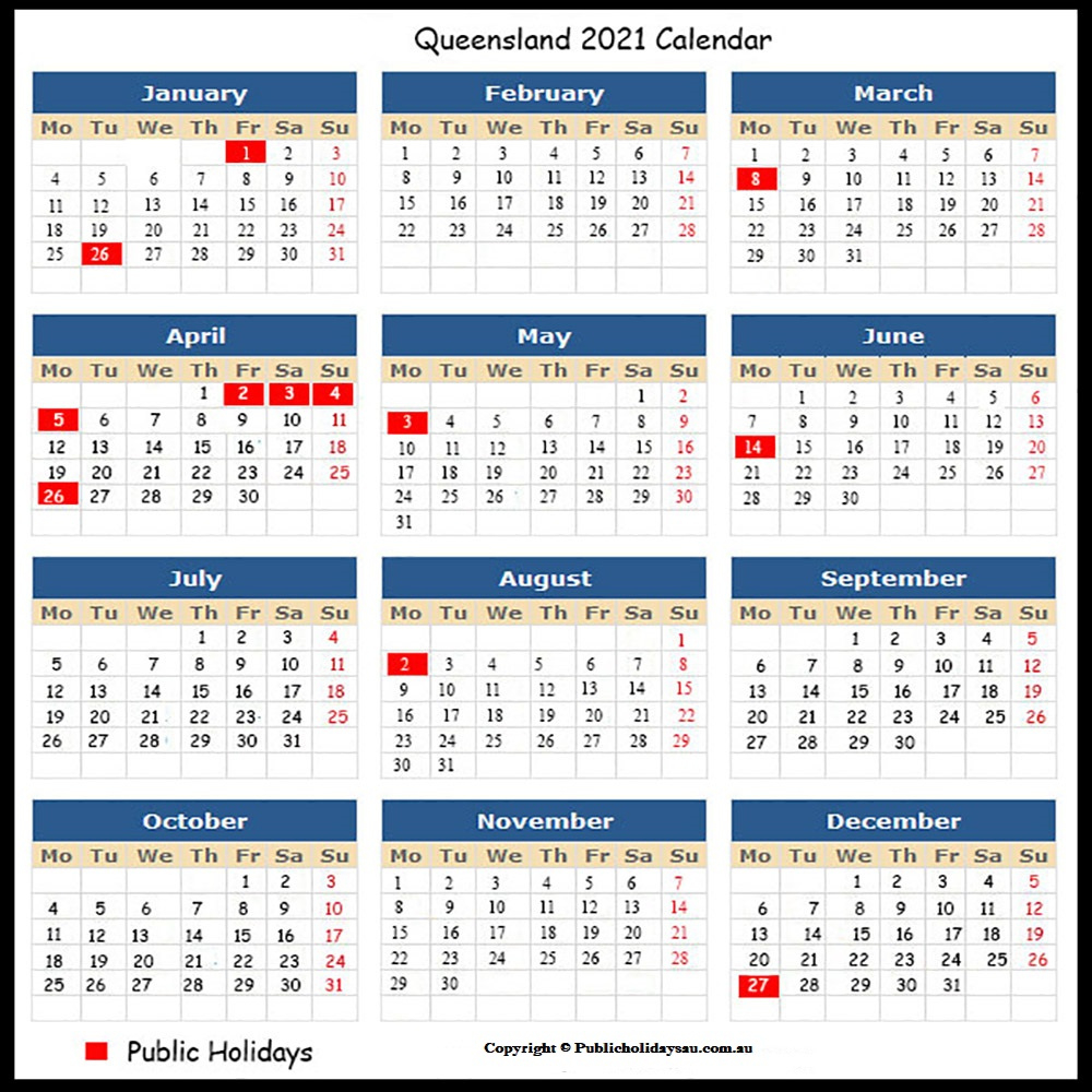 2021 Public Holidays Qld December 2021 Calendar Australia