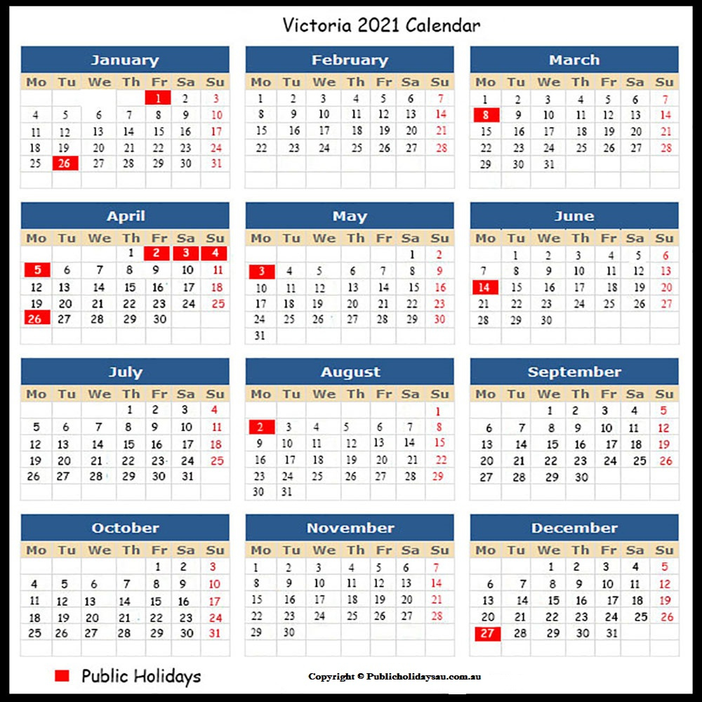 2021 Public Holidays Vic November 2021 Calendar Australia