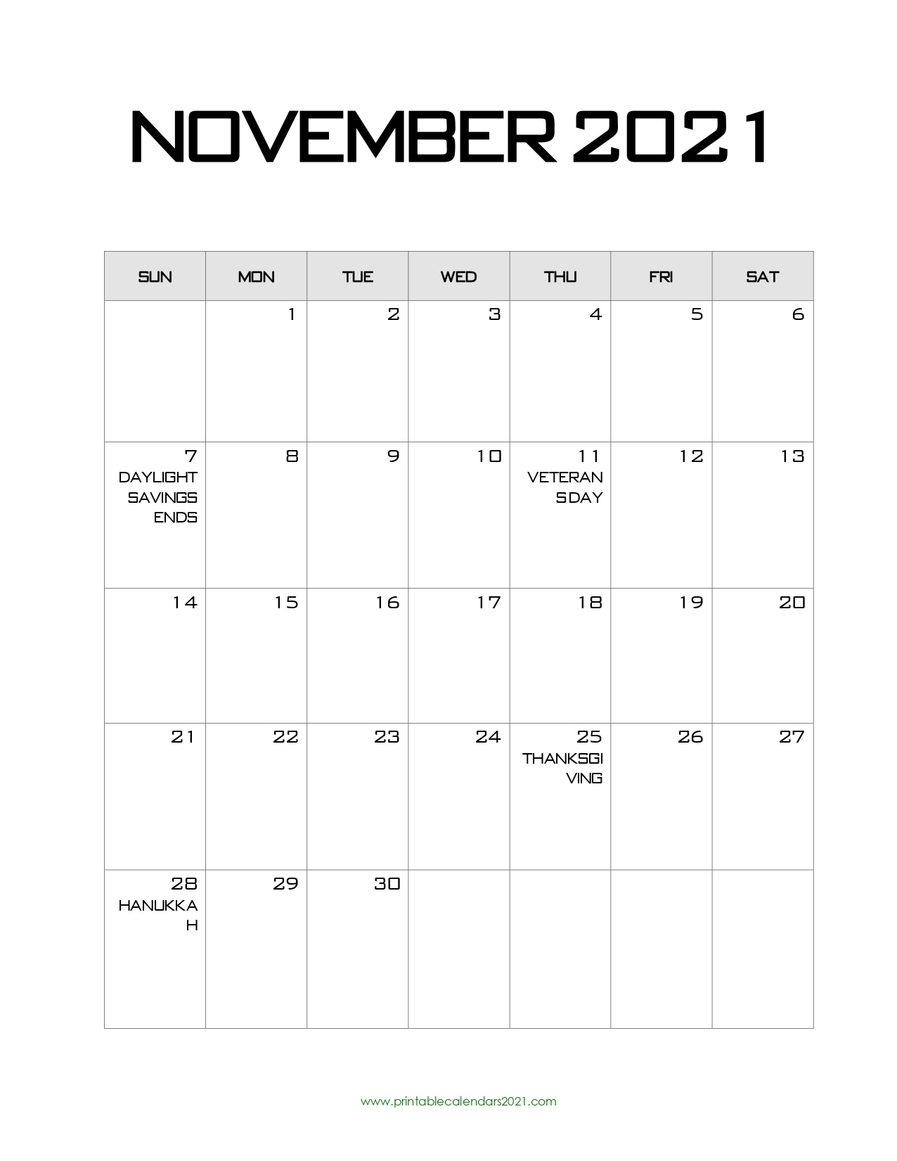 44+ November 2021 Calendar Printable, November 2021 Calendar Pdf November 2021 Calendar Uk