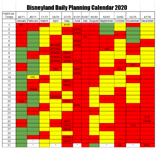 Disney World Crowd Calendar December 2021 – Printable Blank Calendar ...