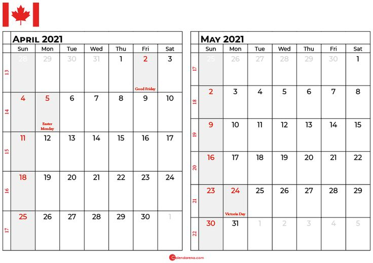 April May 2021 Calendar Canada In 2021 | November Calendar November 2021 Calendar Canada