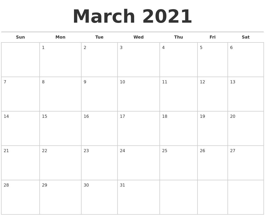 Blank Calendar 2021 March - Allowed In Order To My Blog Show Me A Calendar For November 2021