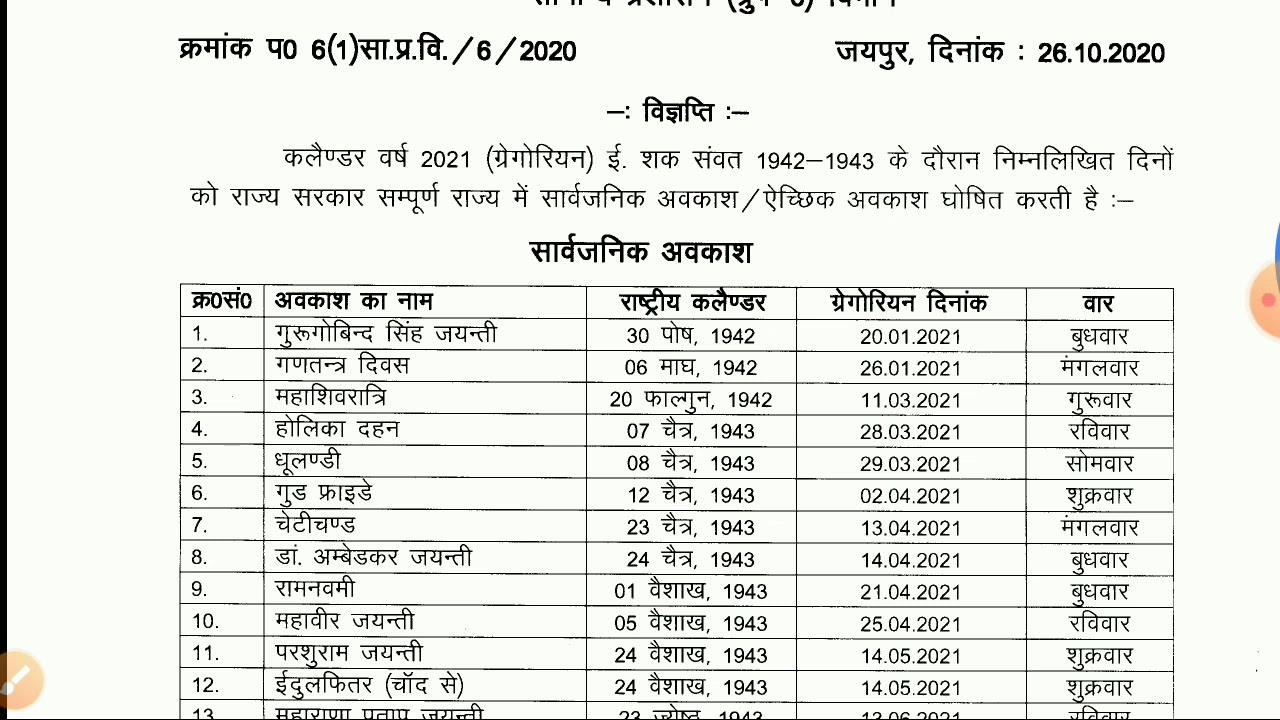 Calendar 2021 Rajasthan Government - Calendarso Rajasthan Calendar November 2021