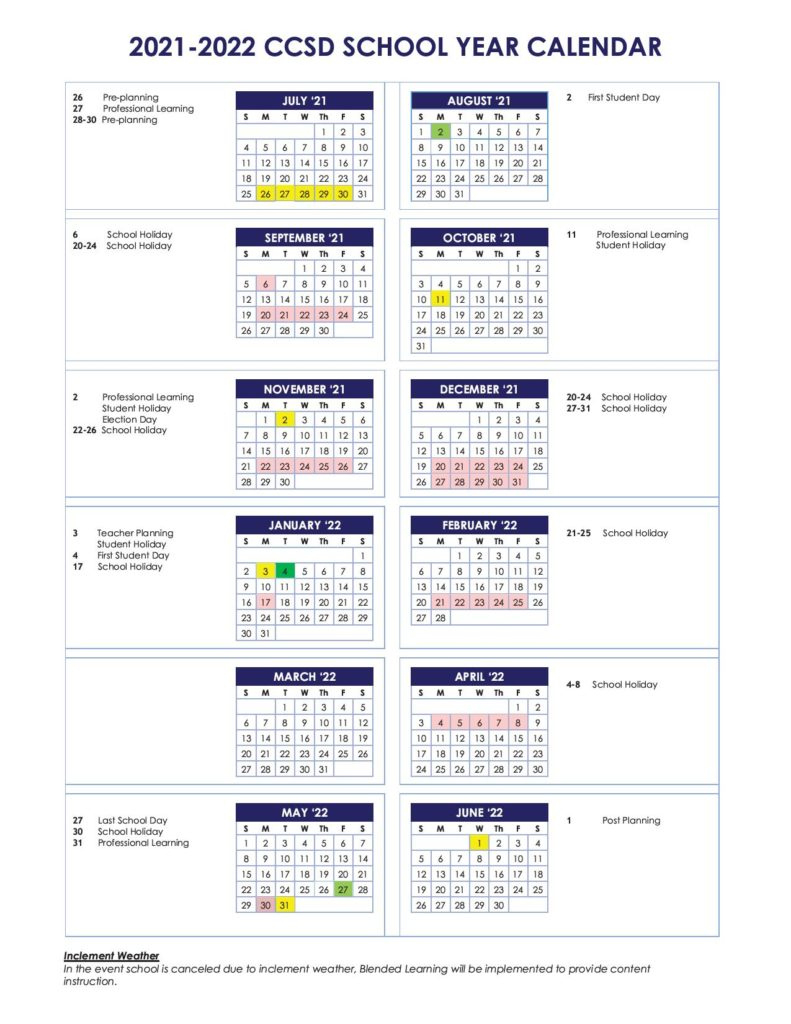 Cherokee County School Calendar 2021-2022 In Pdf December Global Holidays 2021 Calendar