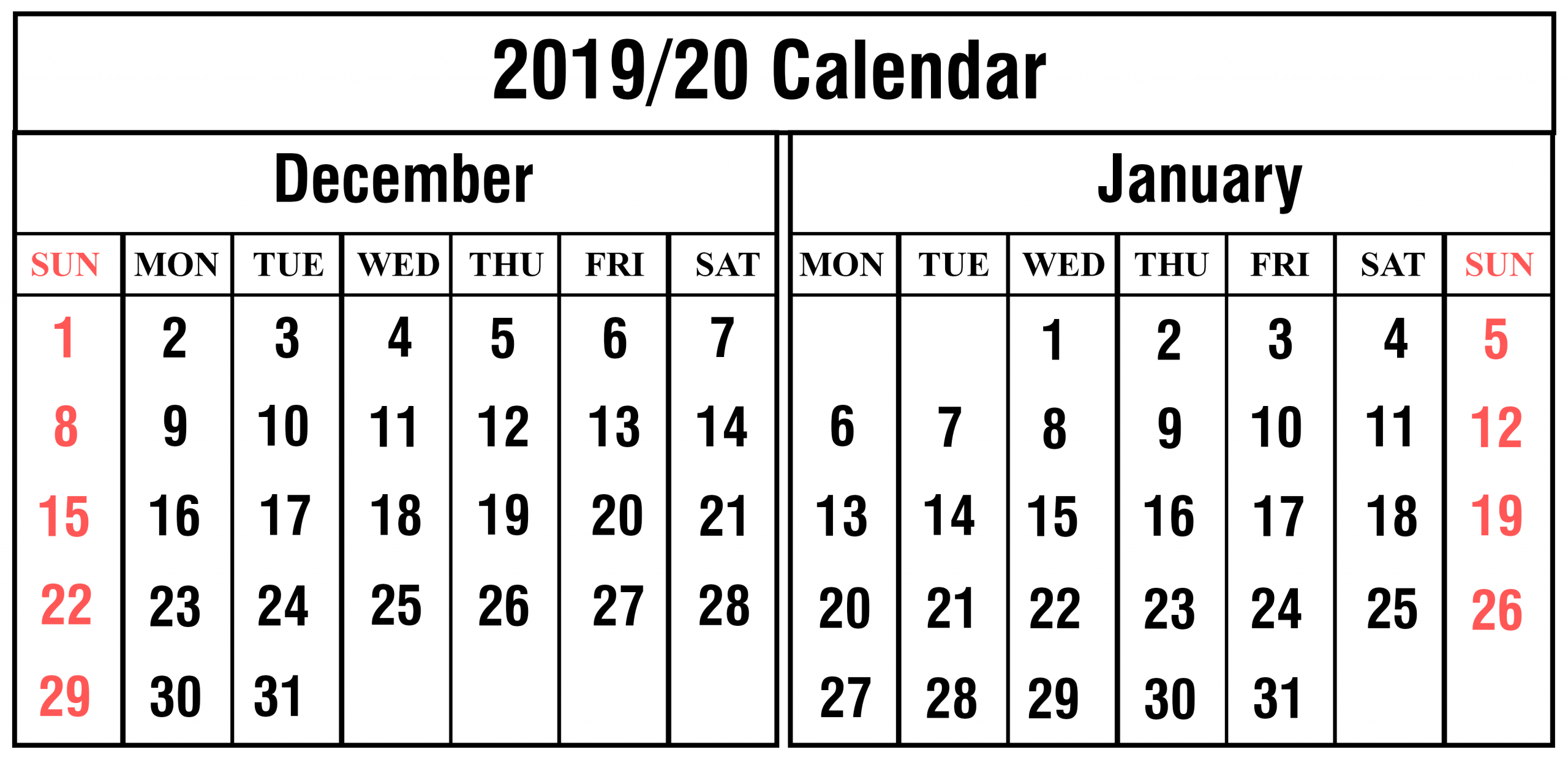 Collect Jan Thru December 2020 | Calendar Printables Free December 2020 And January 2021 Calendar With Holidays