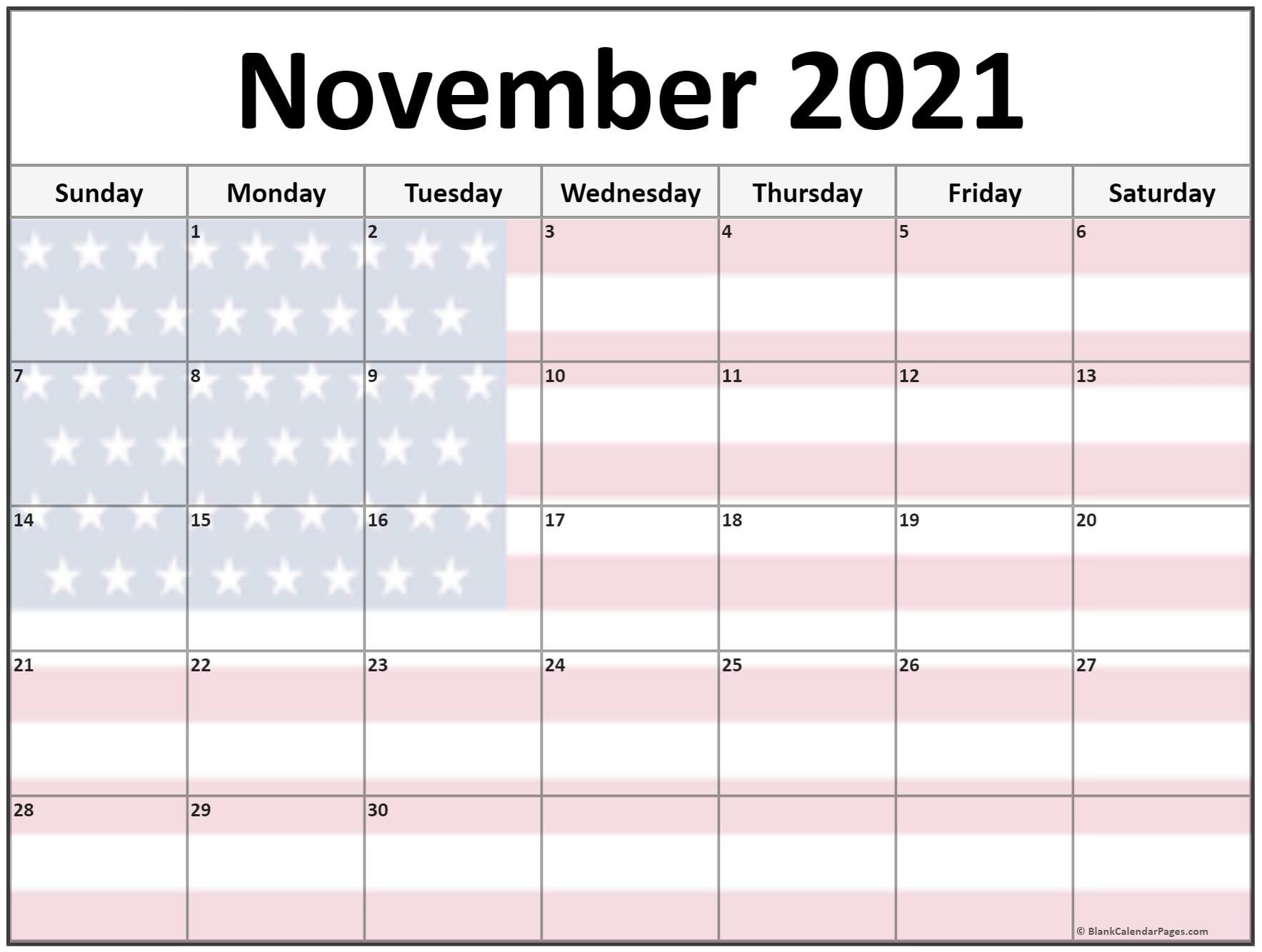 Collection Of November 2021 Photo Calendars With Image Cute November 2021 Calendar