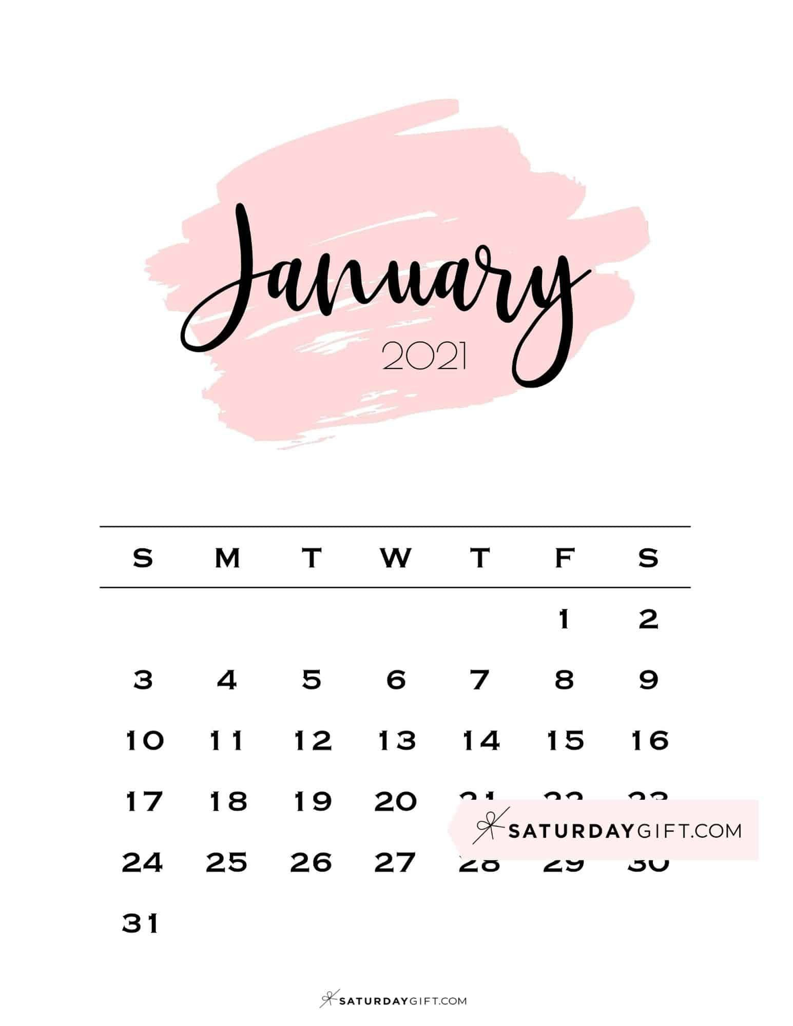 Cute (&amp; Free!) Printable January 2022 Calendar January To December 2021 Calendar