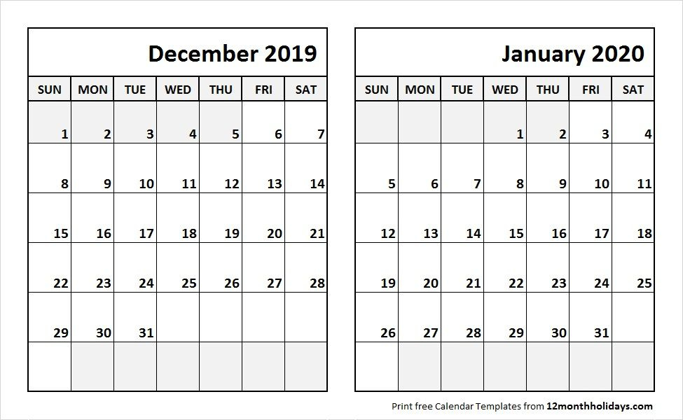 Dec 2019 Jan 2021 Calendar | Calendar 2021 November December 2020 And January 2021 Calendar