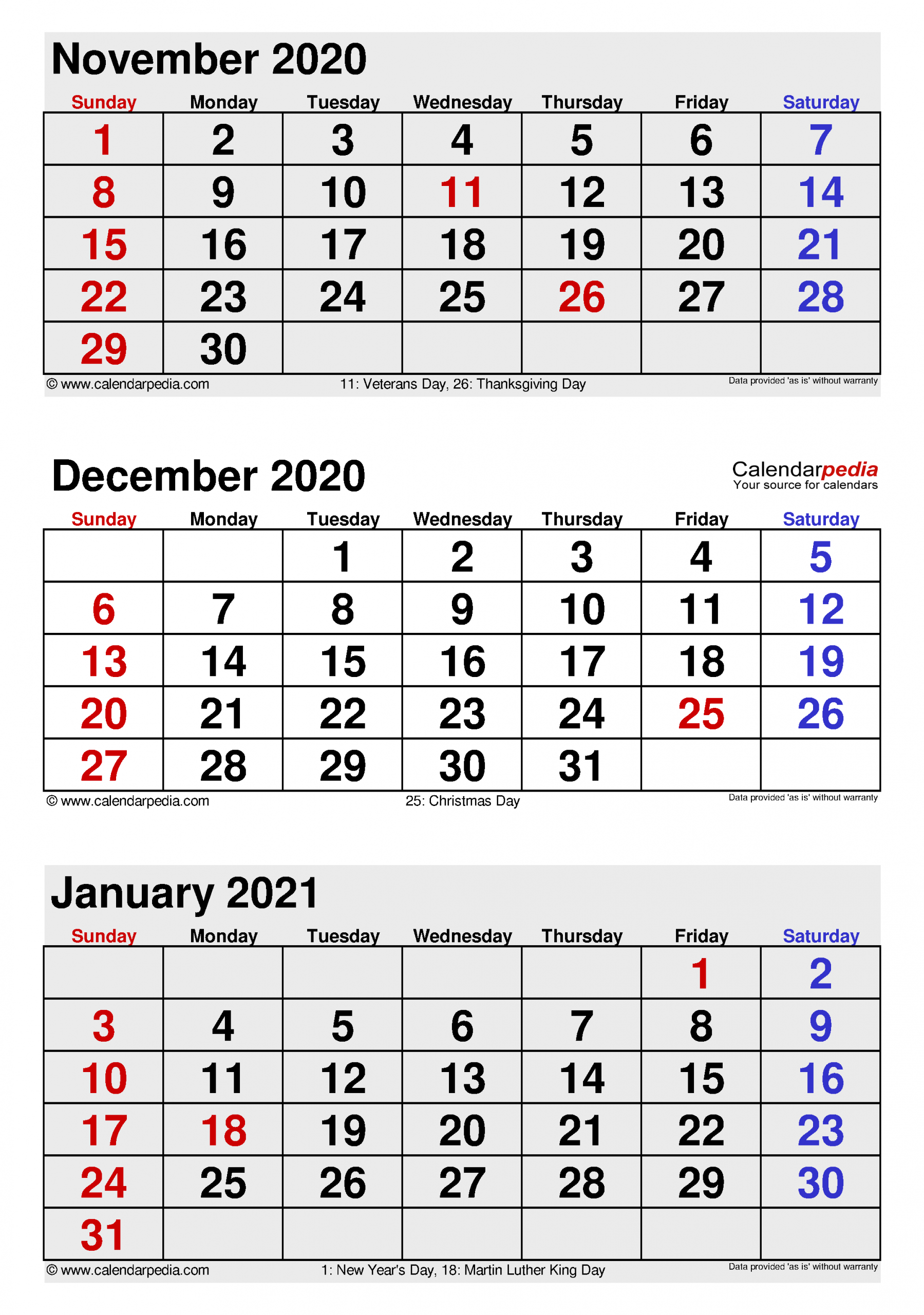 December 2020 Calendar | Templates For Word, Excel And Pdf January To December 2021 Calendar