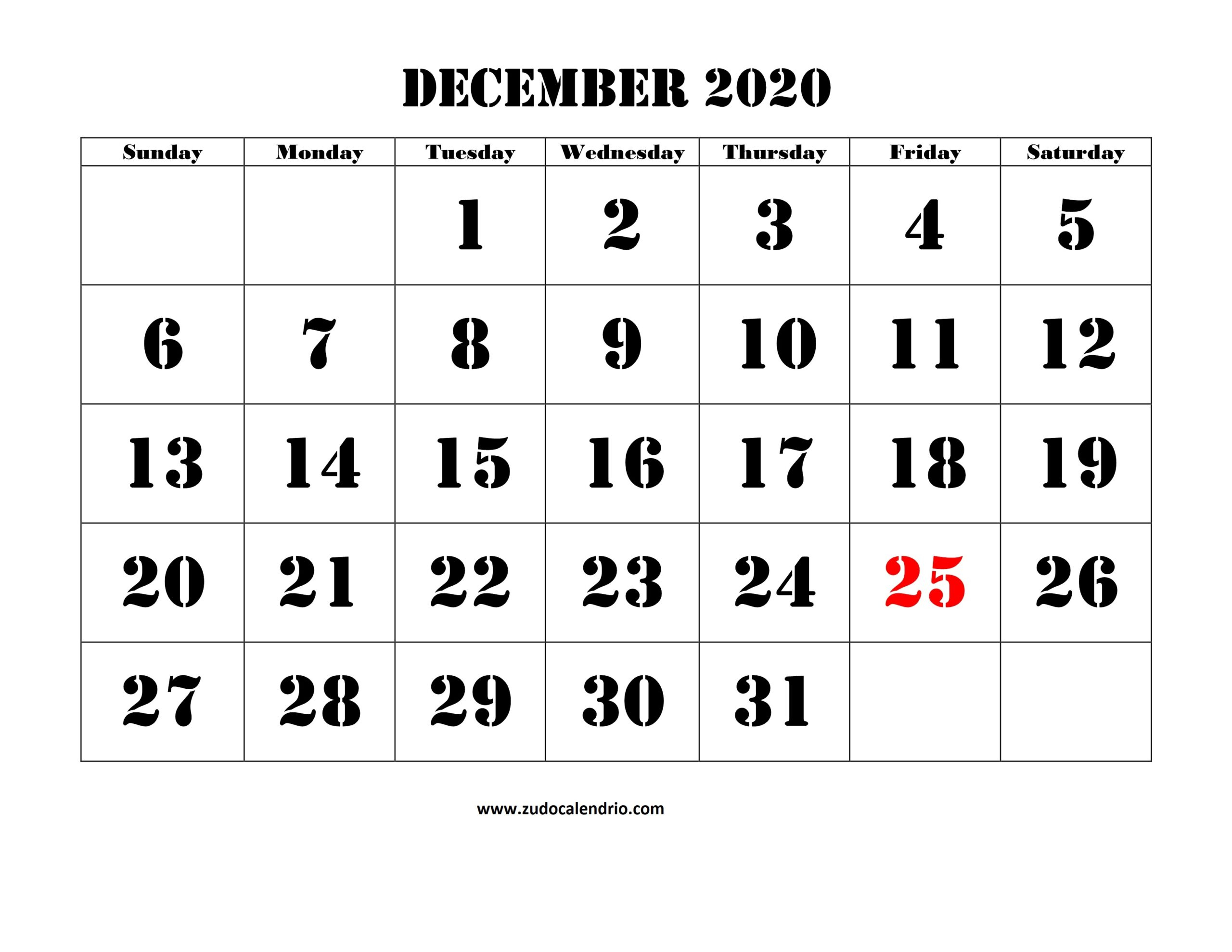 December 2020 Calendar With Holidays Pdf | Zudocalendrio December 2020 To Feb 2021 Calendar