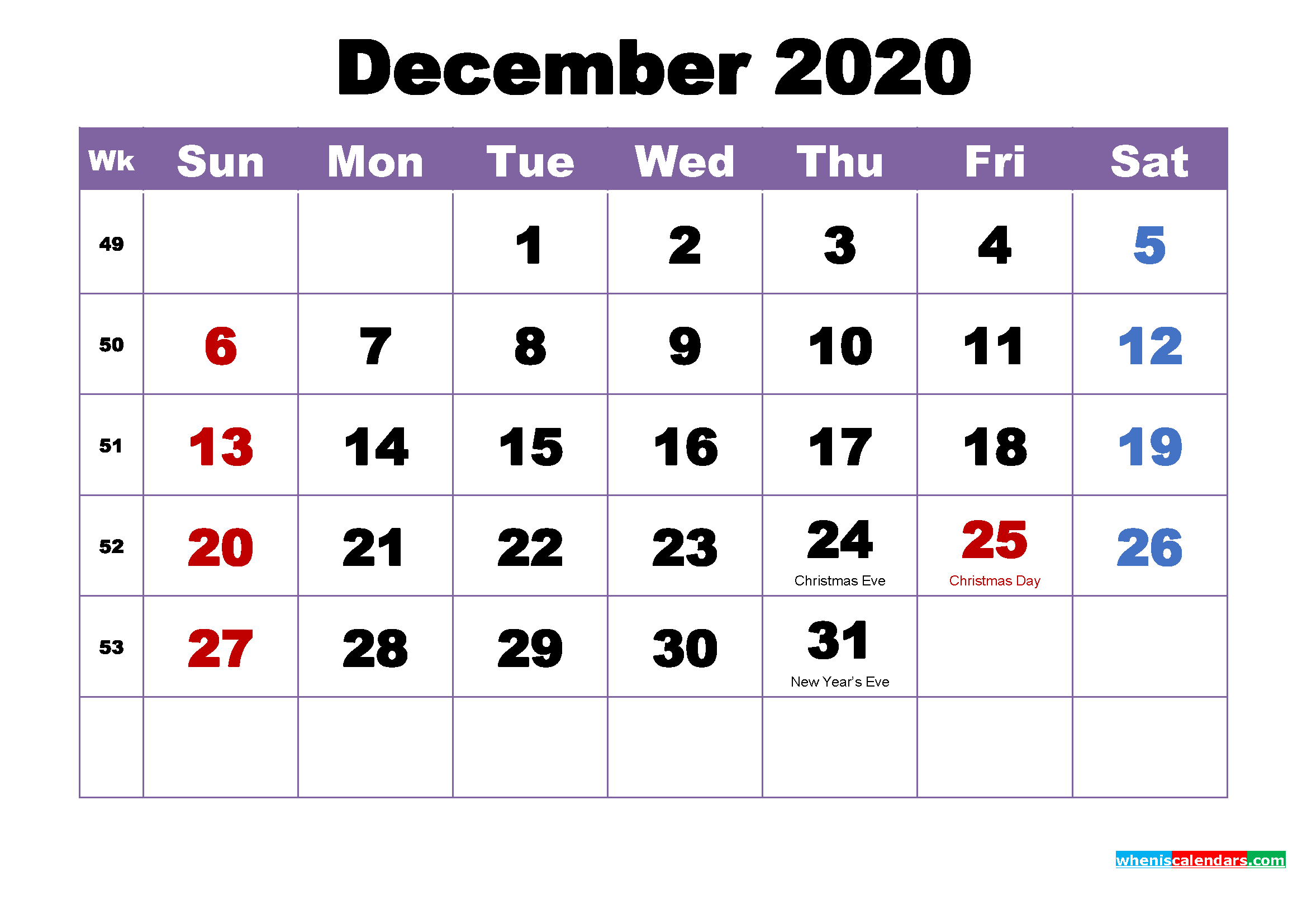 December 2020 Desktop Calendar Monthly - Free Printable December 2020 Calendar And January 2021 Calendar