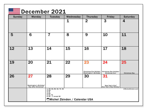 December 2021 Calendars &quot;Public Holidays&quot; - Michel Zbinden En December 2021 Calendar Uk