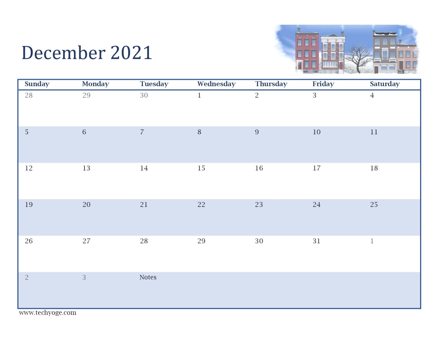 December 2021 Cute Calendar - Techyoge December 2021 Calendar Cute