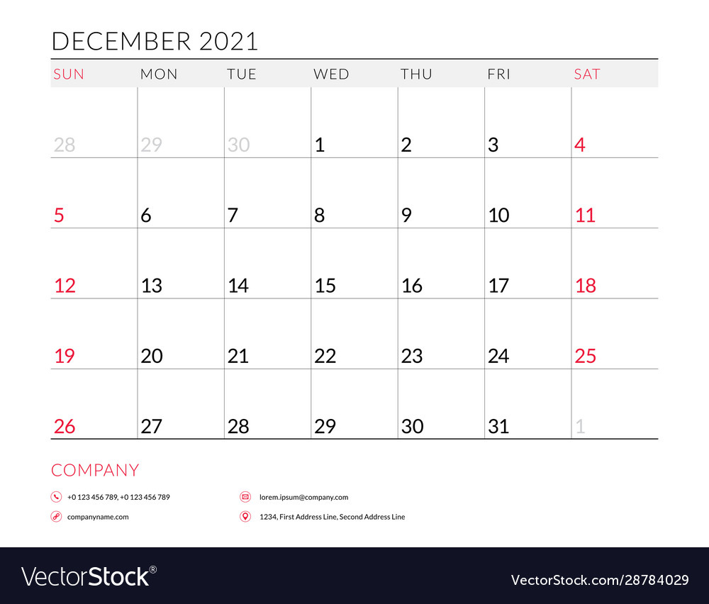 December 2021 Planner | Calendar Printables Free Templates December 2021 Calendar Image