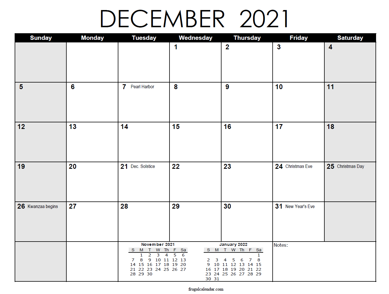 December Calendar 2021 | 2021 Calendars Printable December 2020 To December 2021 Calendar