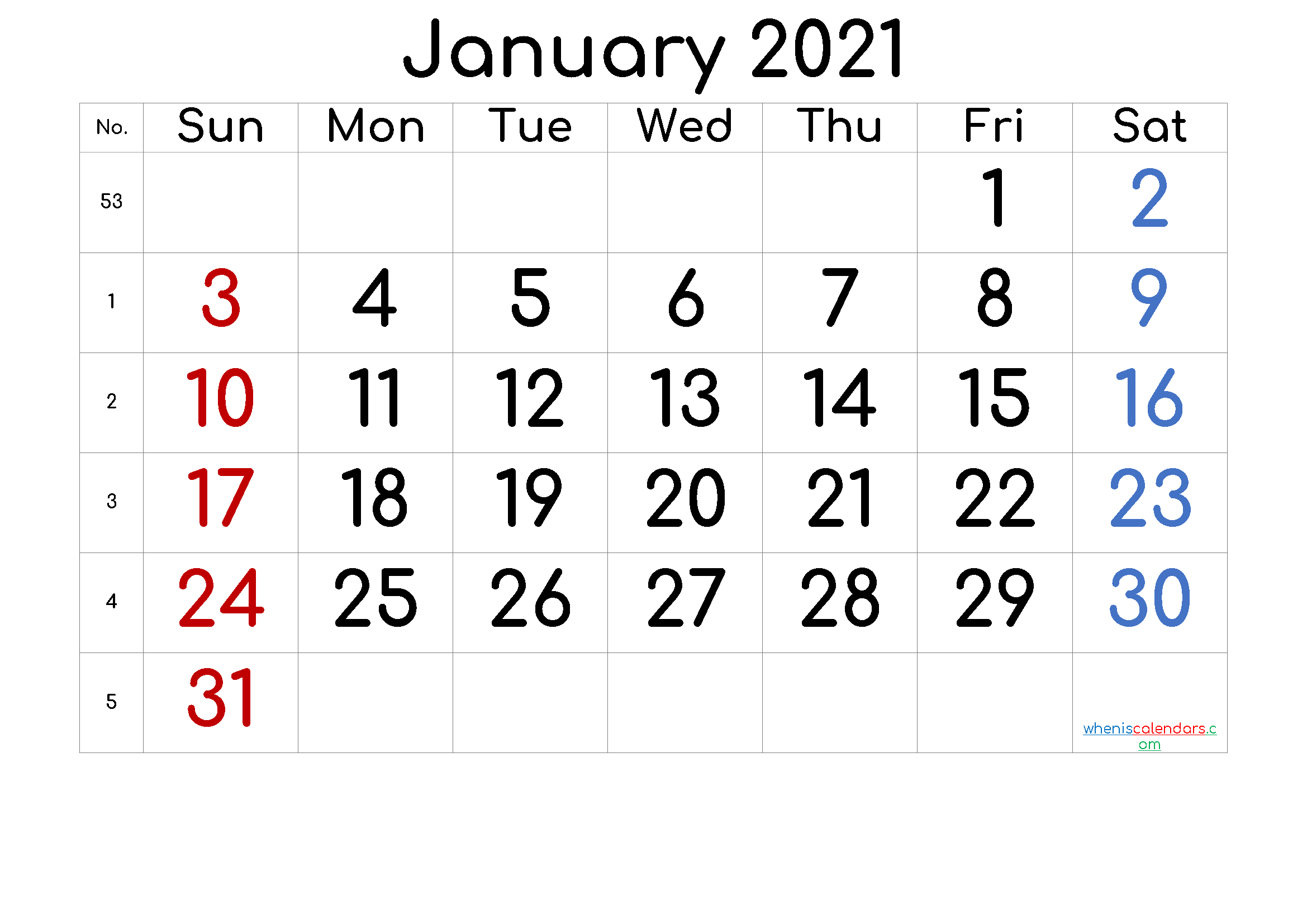 Download Calendar January 2021 / November 2020 To January Printable Calendar November 2020 To January 2021