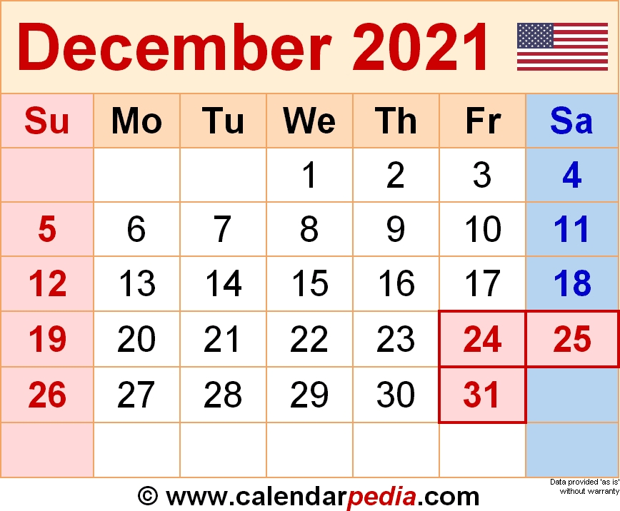 Empty Calendar 2021 December | Calvert Giving December 2021 Blank Calendar