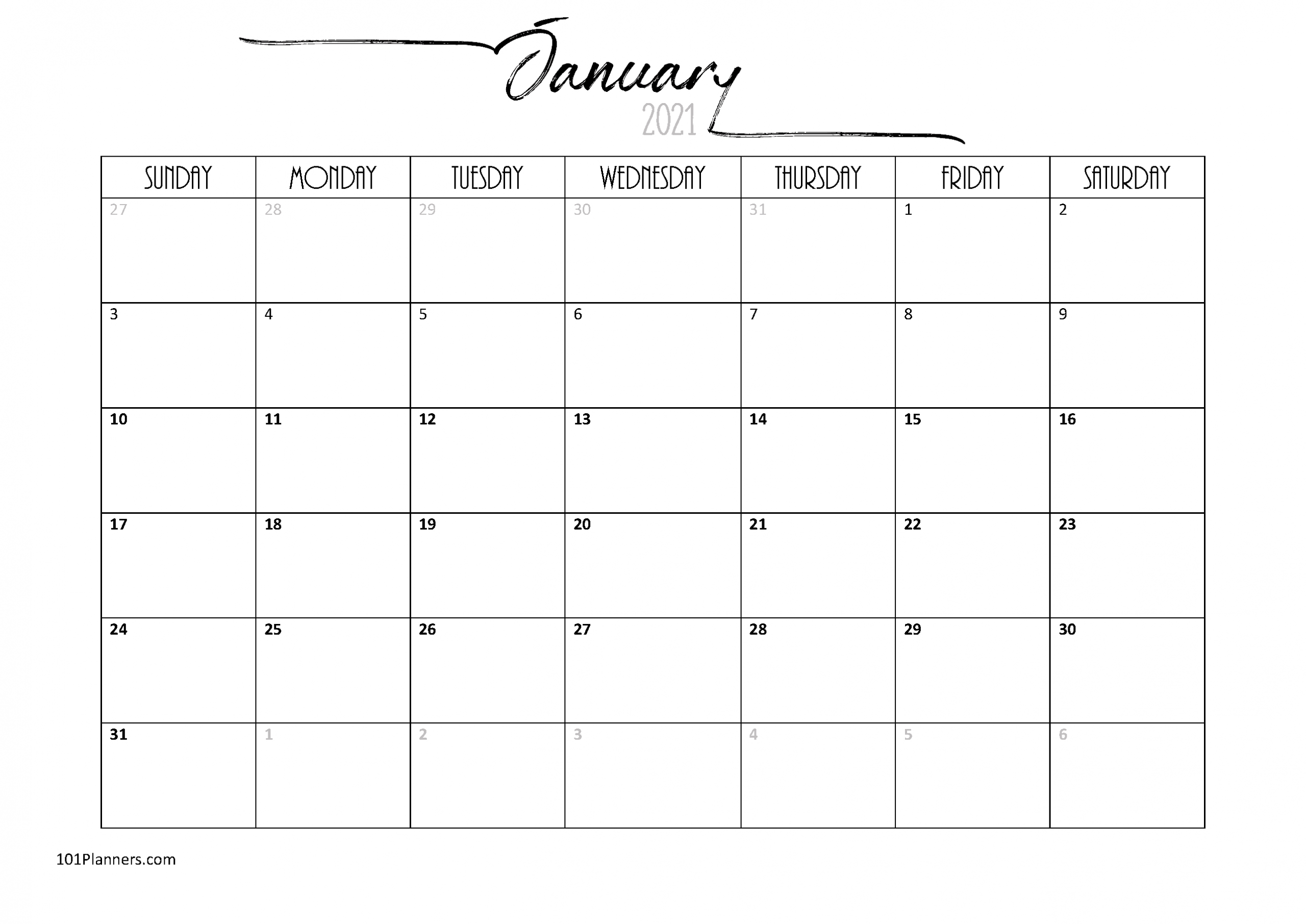 Free 12 Month Word Calendar Template 2021 : 2021 Calendar January To December 2021 Calendar Template