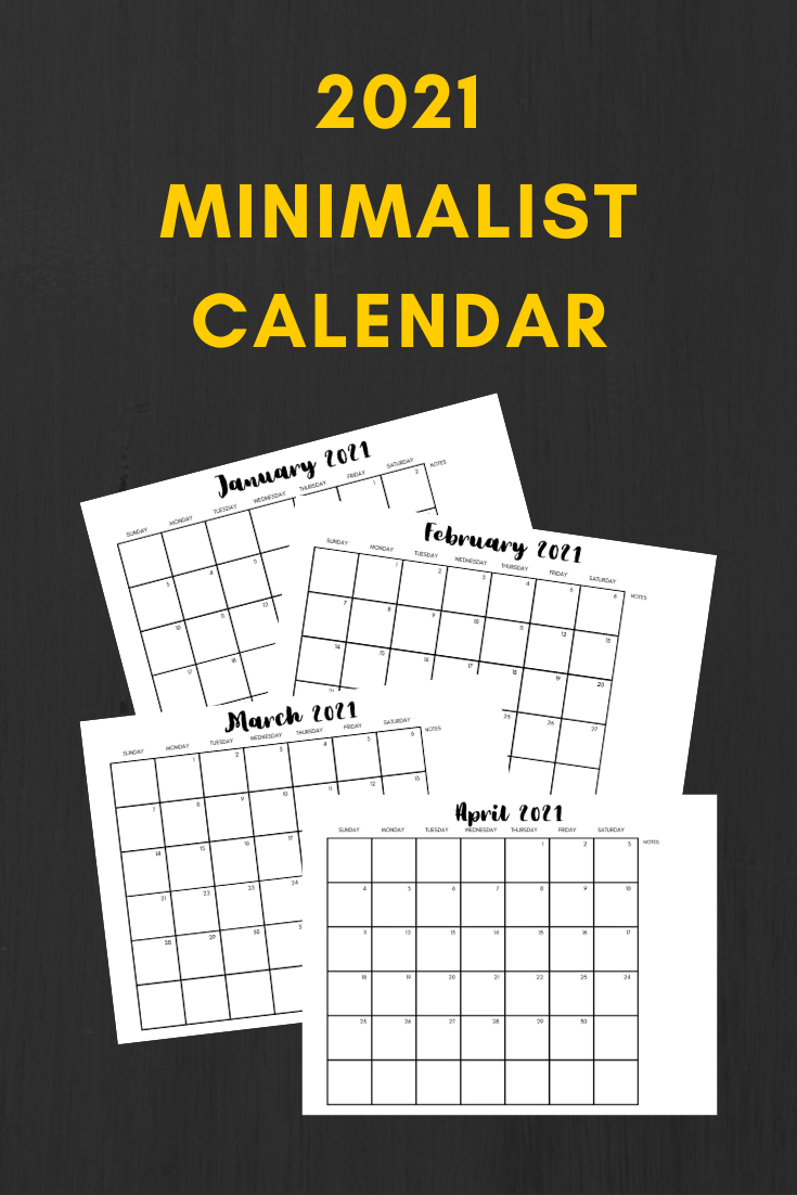 Free 2021 Minimalist Calendar Printable - My Pinterventures November 2021 Calendar Youtube