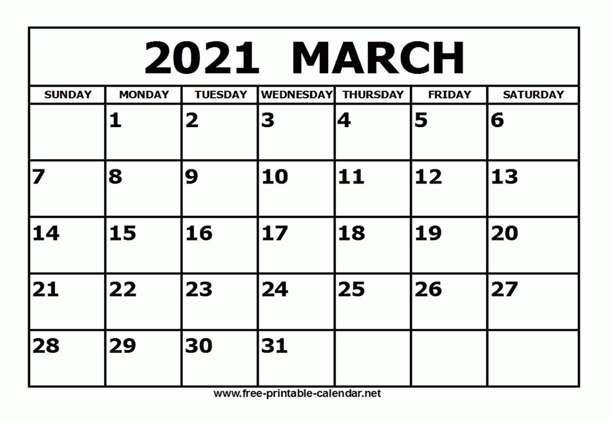 Free Printable March 2021 Calendar Show November 2021 Calendar