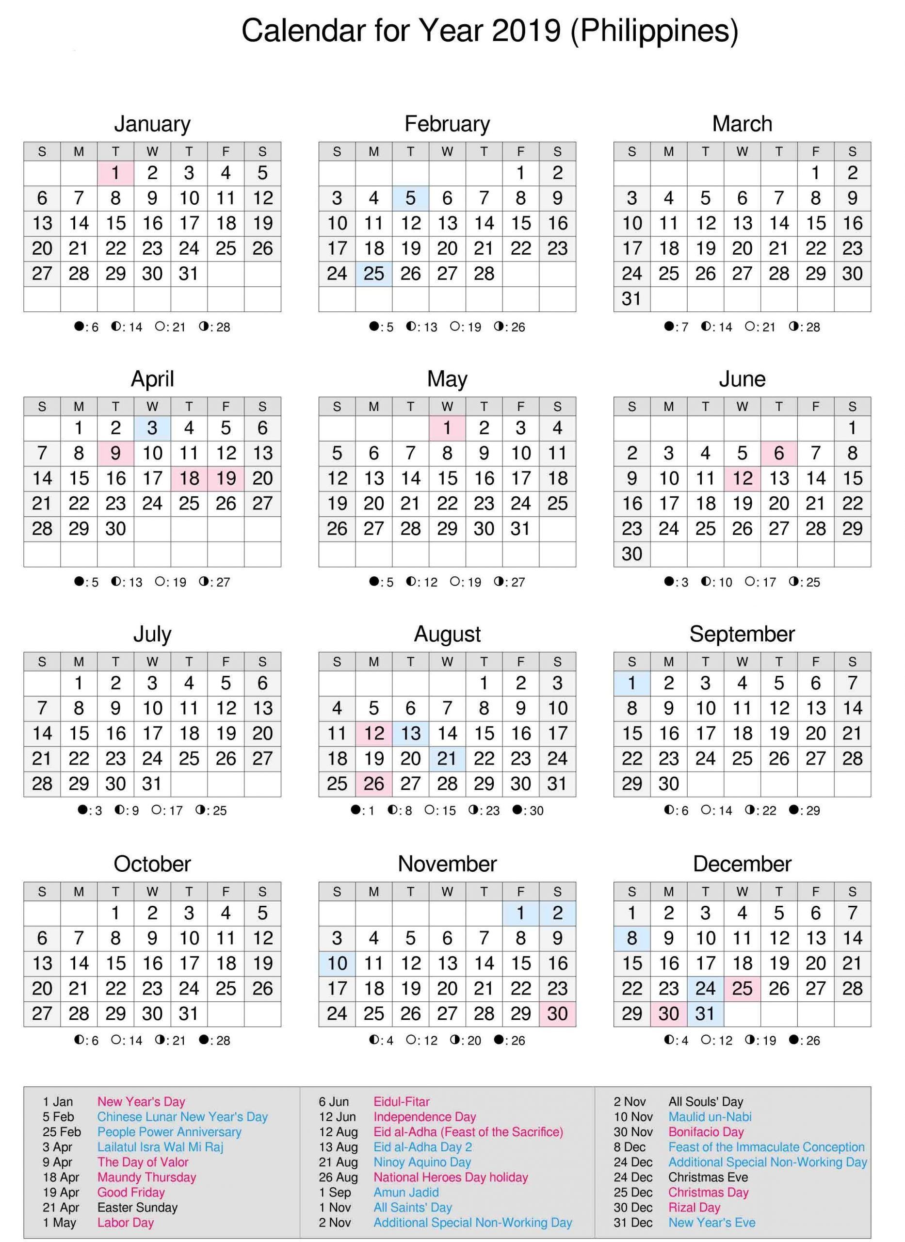 Get 2021 Calendar Philippine Holidays | Best Calendar Example December 2021 Calendar Philippines