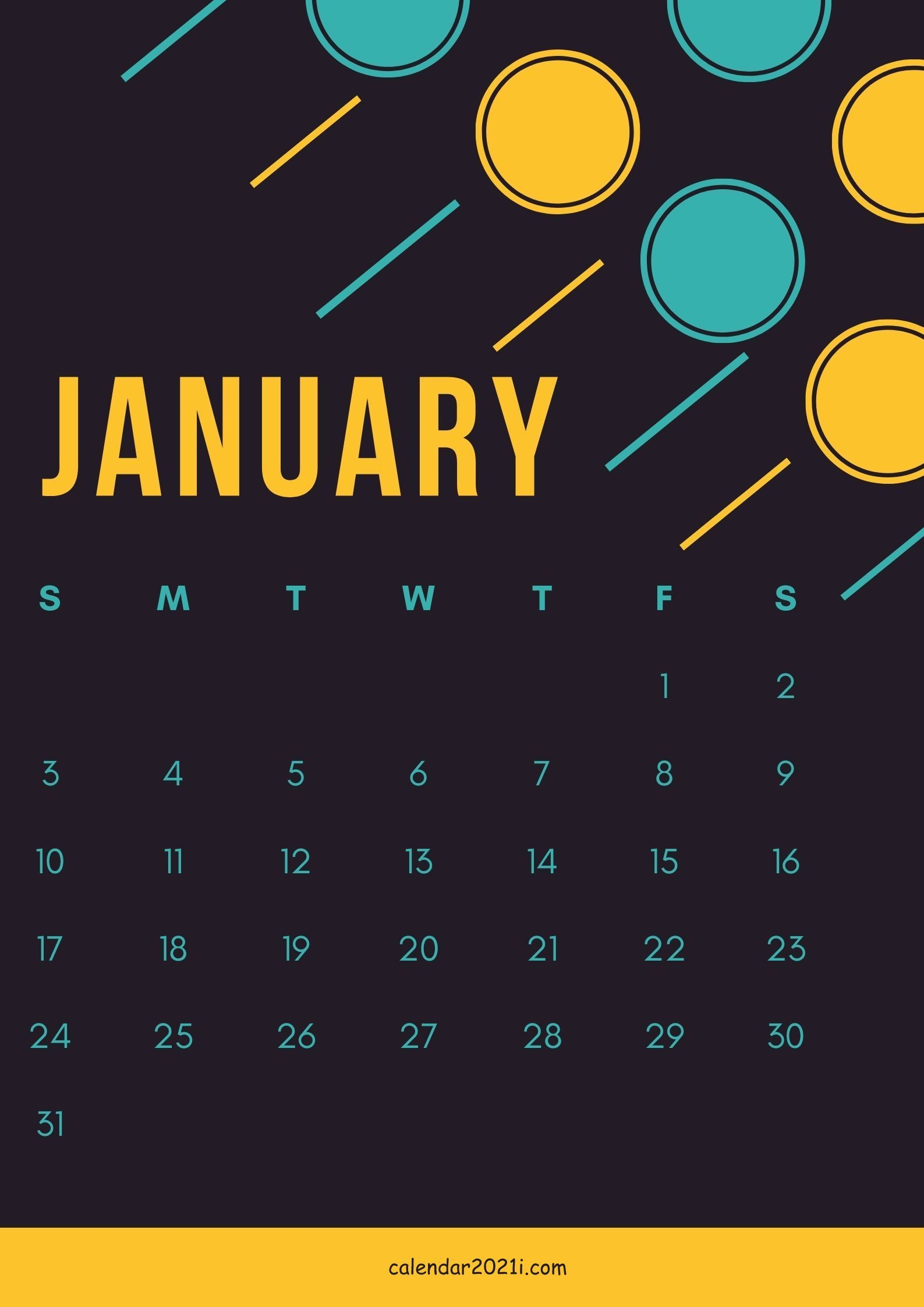 January 2021 Cute Calendar Design Theme Layout Template In December 2021 Calendar Wallpaper