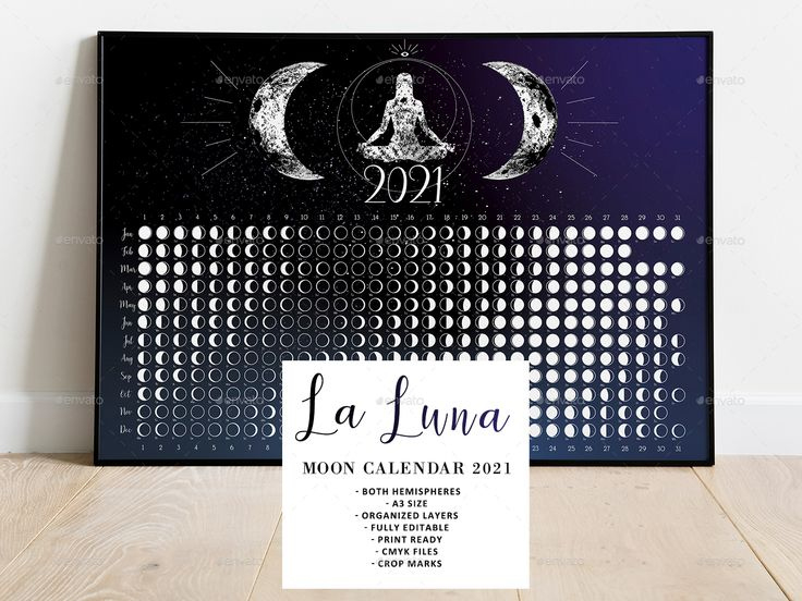 La Luna Moon Calendar 2021 | Moon Calendar, Luna Moon Lunar Calendar November 2021
